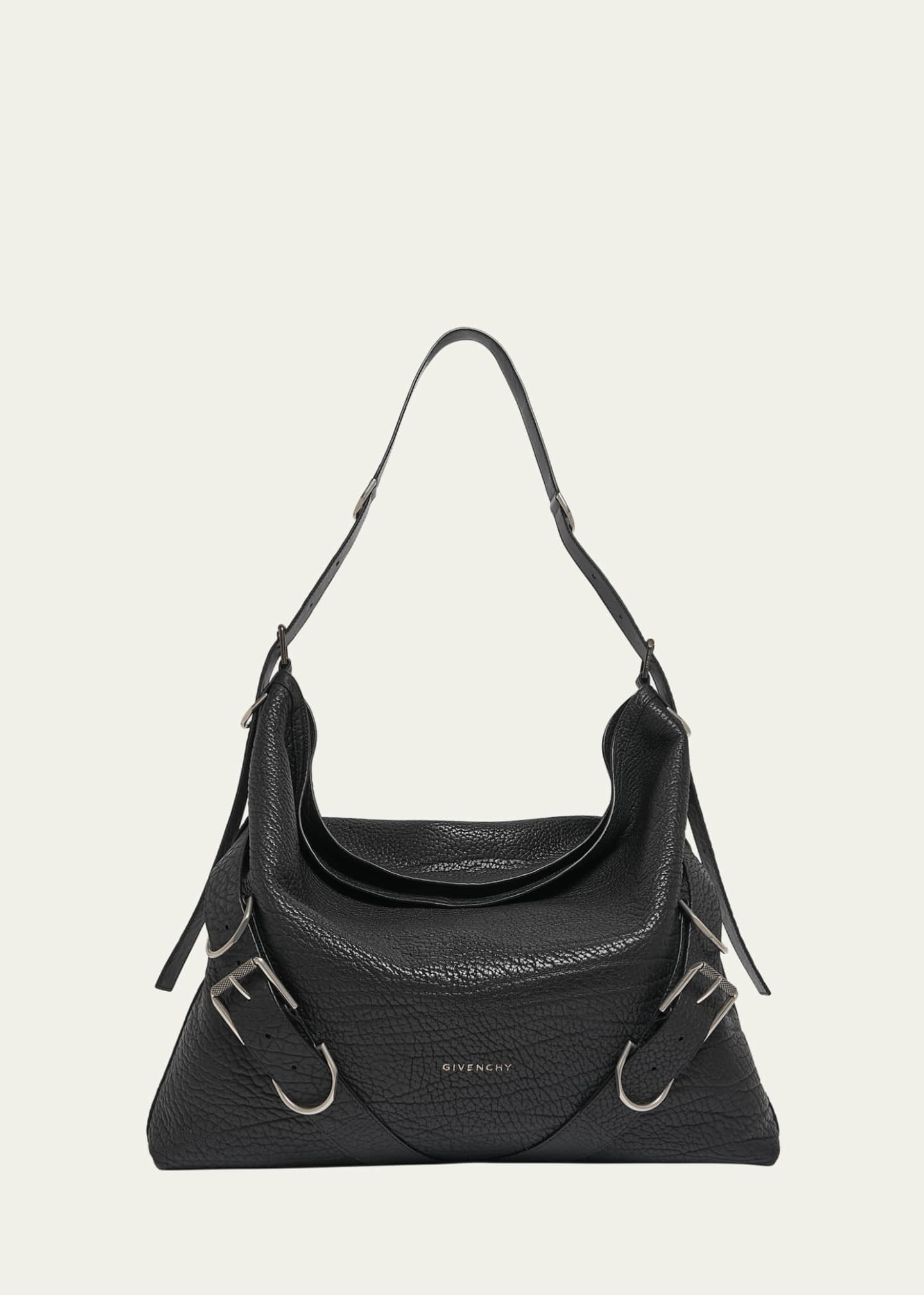Givenchy Men's Voyou Large Bag in Embossed Leather Image 1 of 5