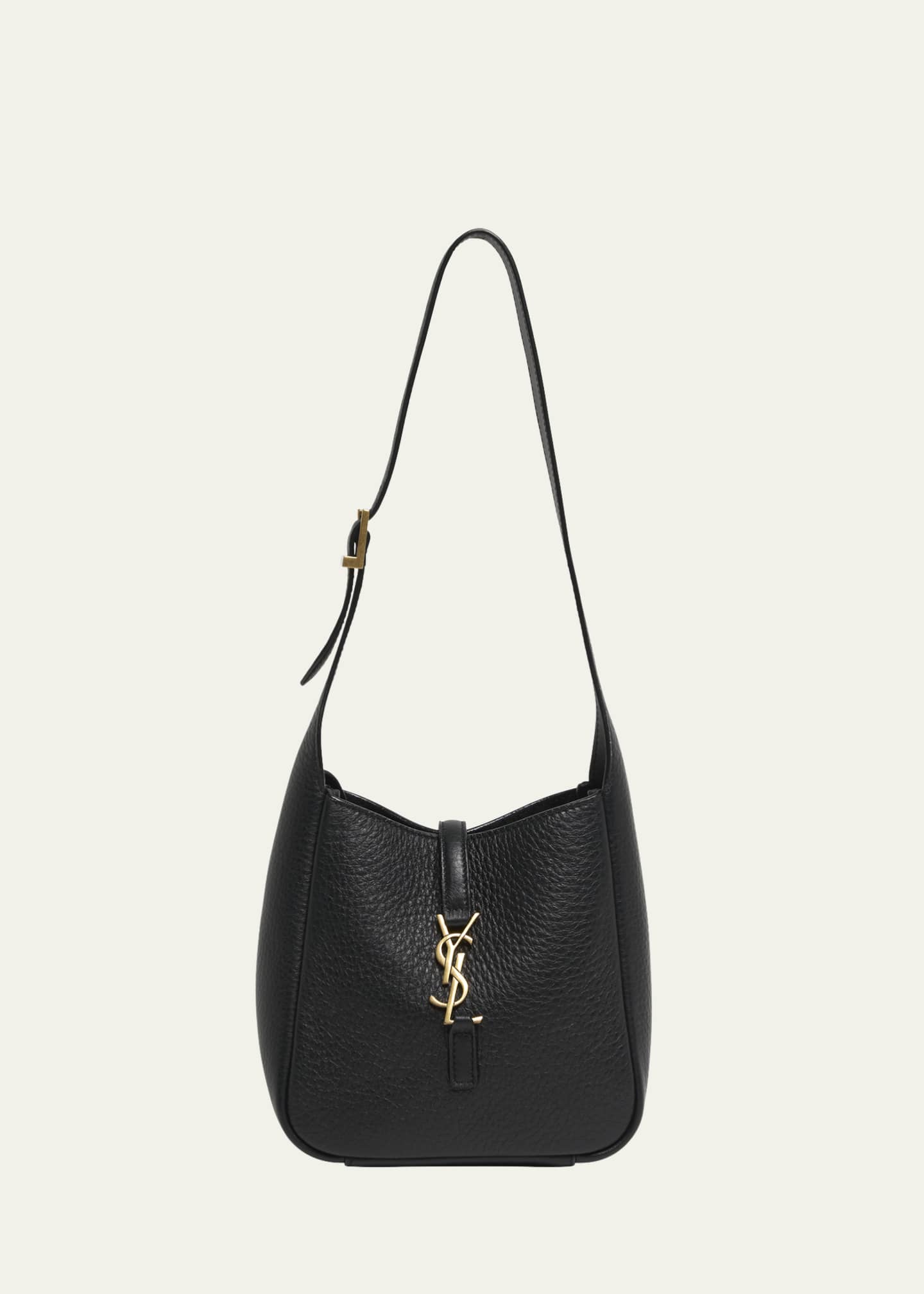 【SAINT LAURENT】LE 5 A 7 HOBO BAG Saint Laurent Le 5 A 7 Hobo Bag in Nero | FWRD
