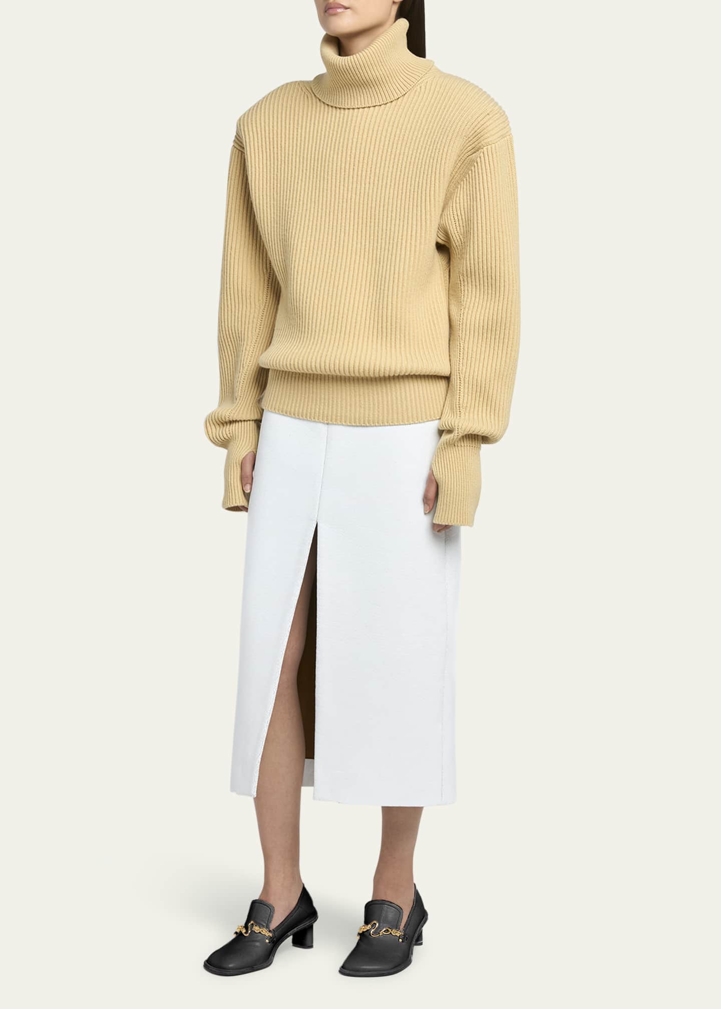 Stella McCartney Ryder Vegan Leather Chain Heeled Loafers Image 3 of 5