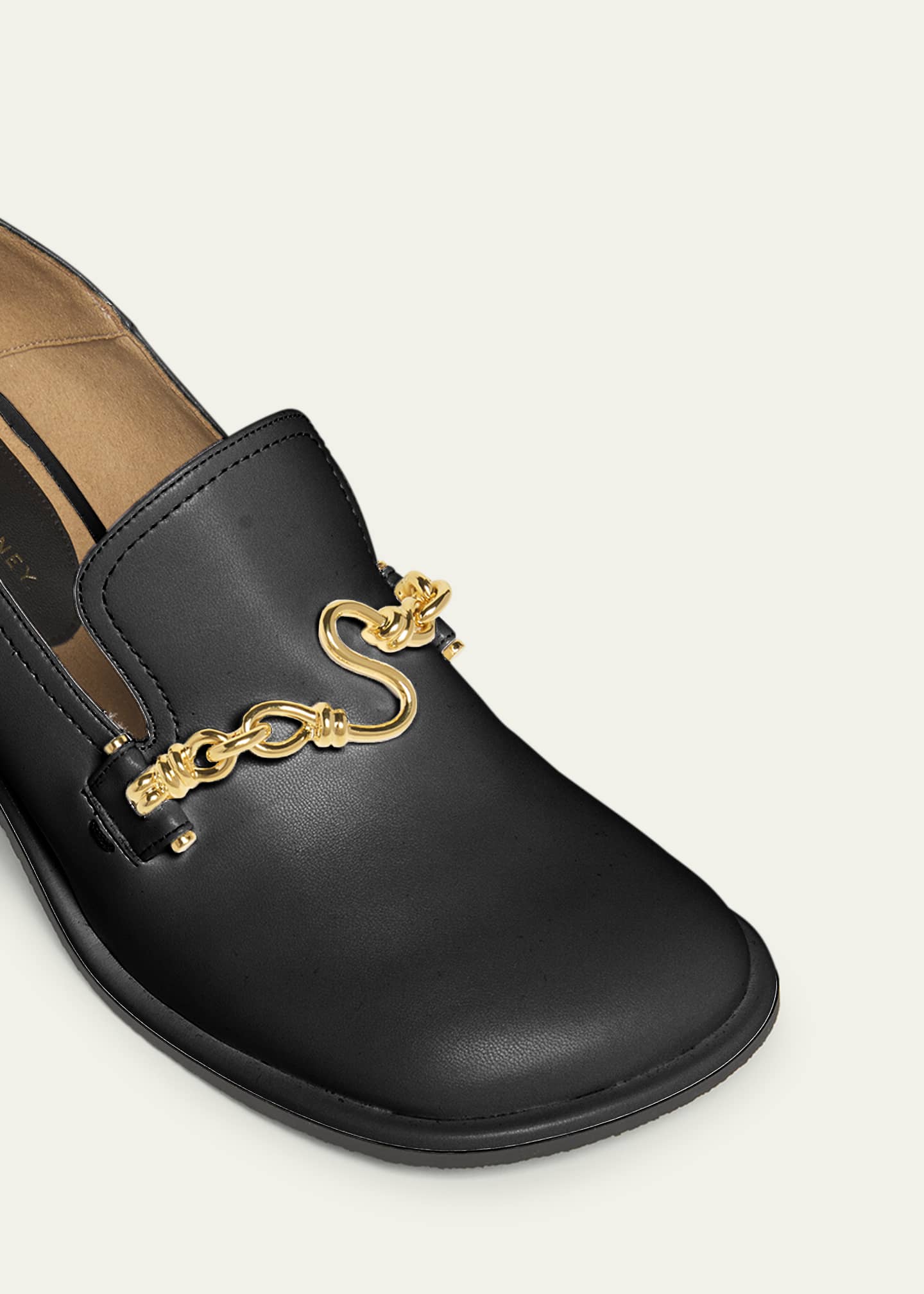 Stella McCartney Ryder Vegan Leather Chain Heeled Loafers Image 5 of 5