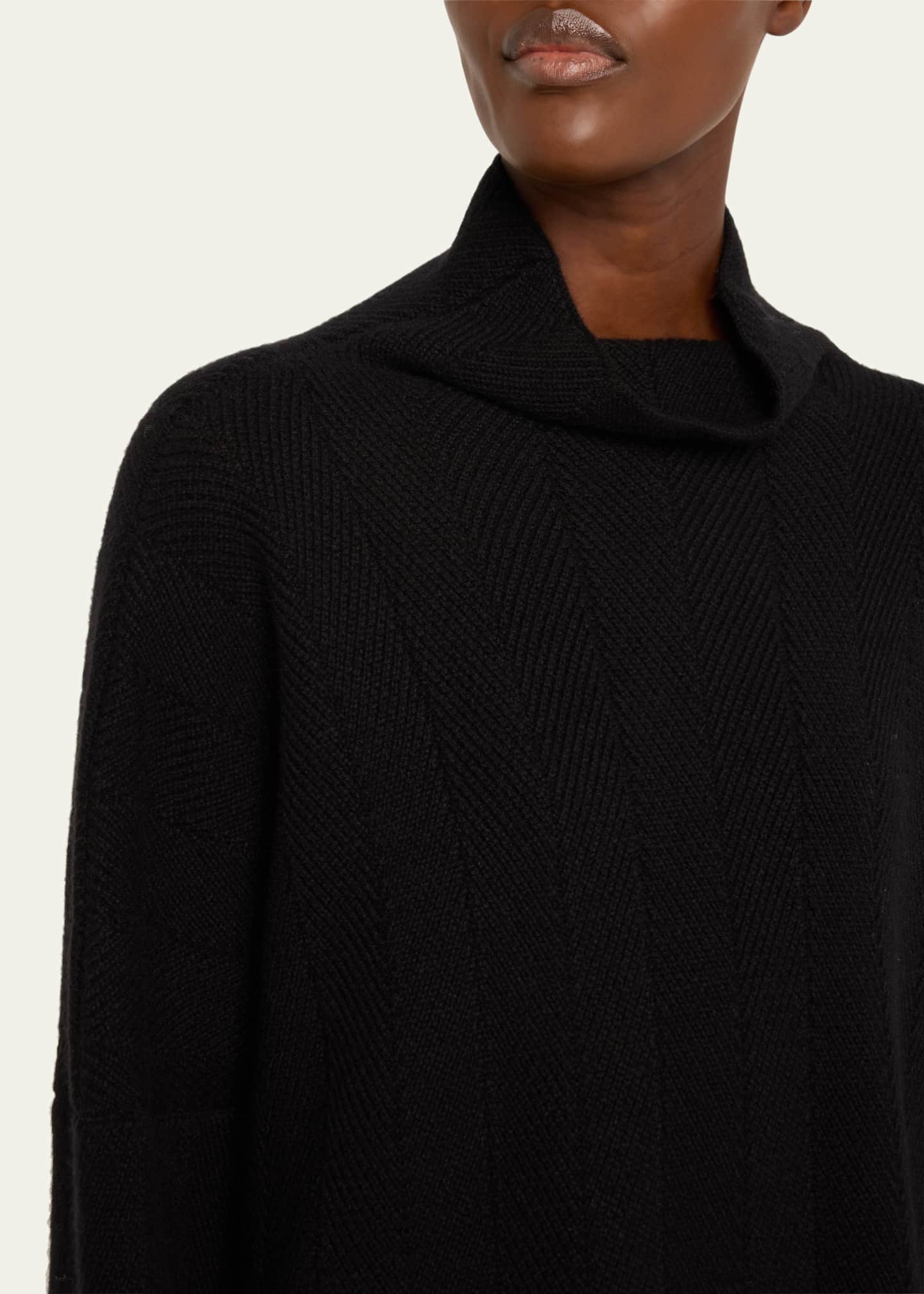 Eskandar Funnel Neck Cashmere Sweater Image 5 of 5