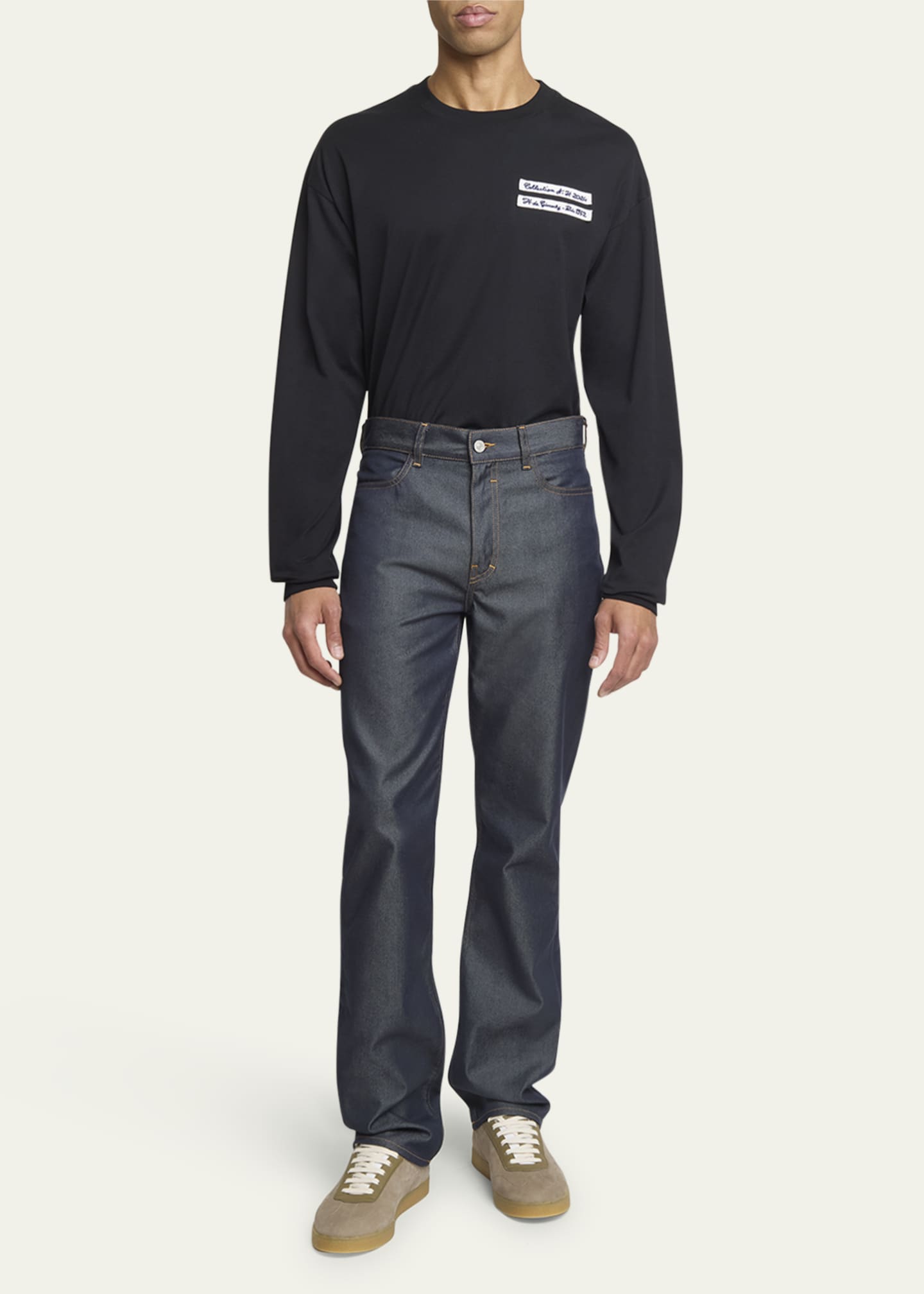Givenchy Men's Slim-Straight Luxe Denim Pants Image 2 of 5