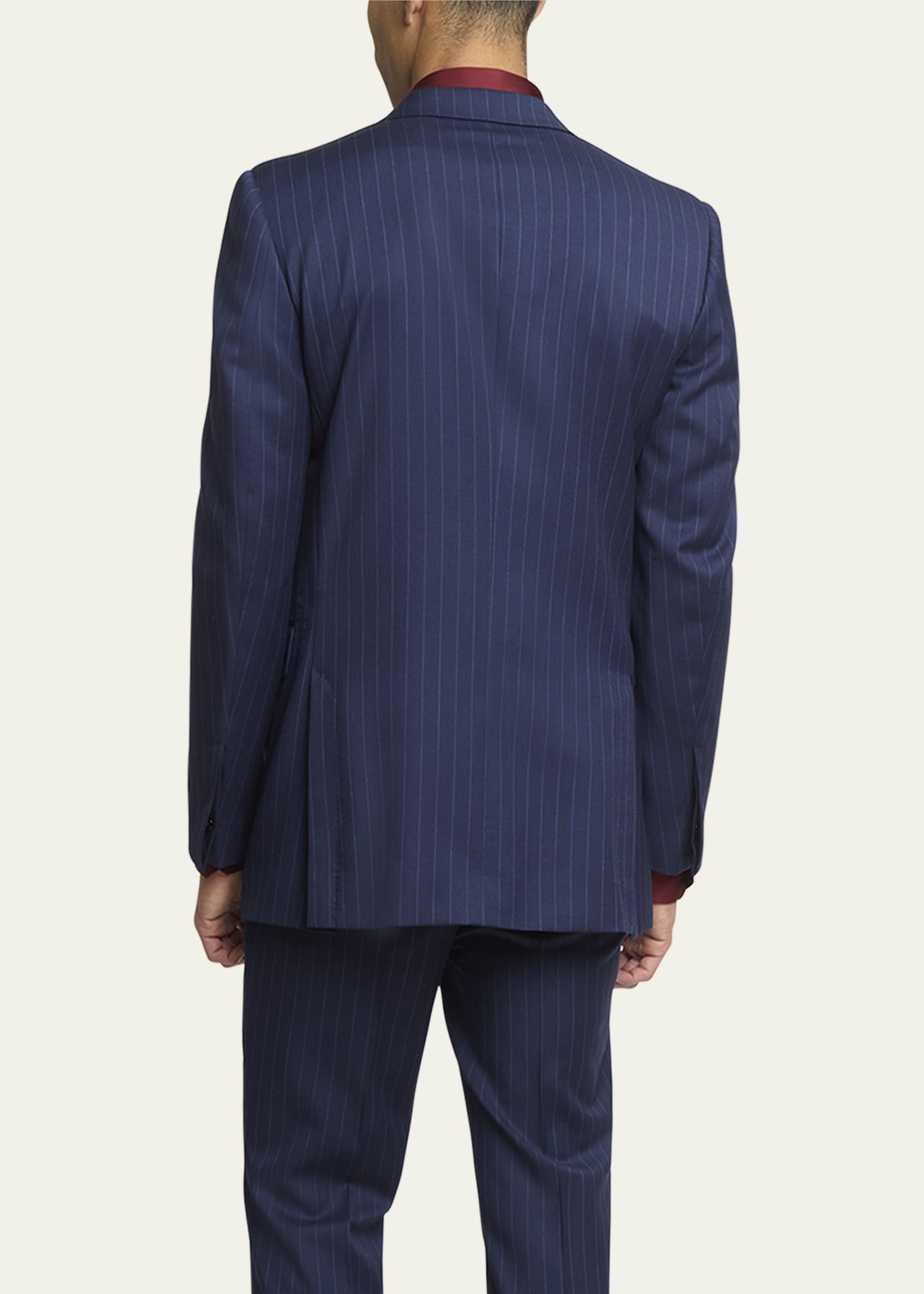 Men's Bold Stripe Wool Sport Coat - Thumbnail 3