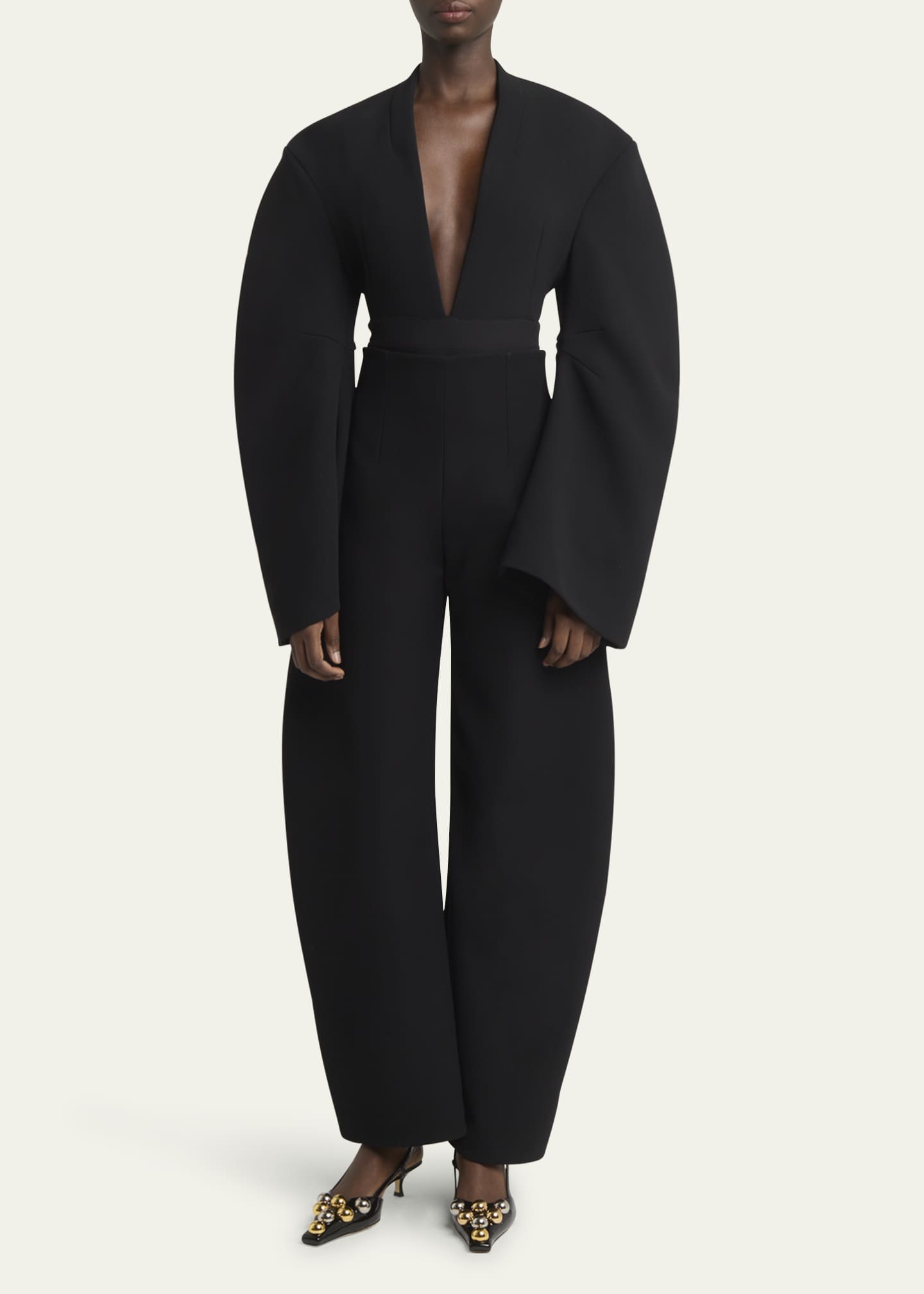 A.W.A.K.E. MODE Round Tailored Trousers Image 2 of 5