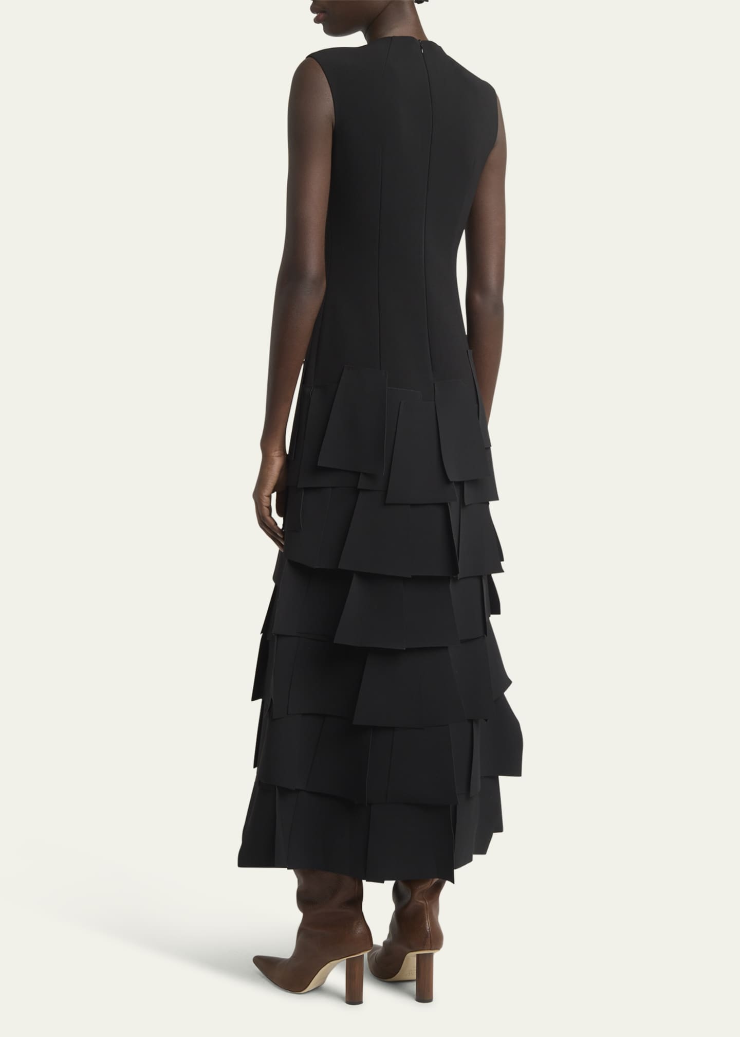 A.W.A.K.E. MODE Laser-Cut Sleeveless Maxi Dress Image 3 of 5