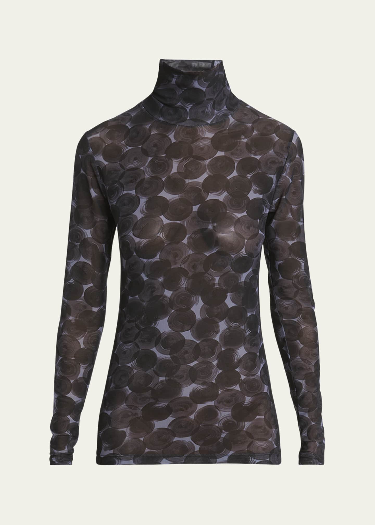 Dries van noten printed turtleneck store