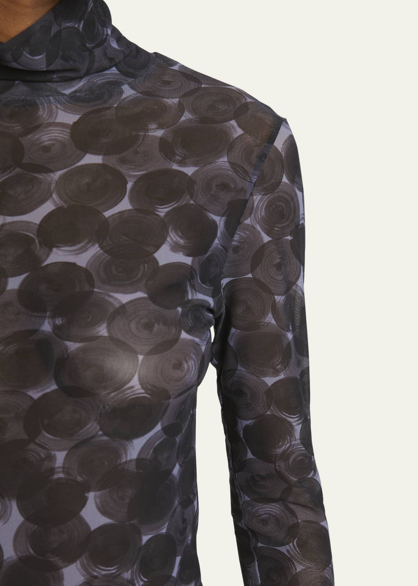 Dries van noten printed turtleneck hot sale