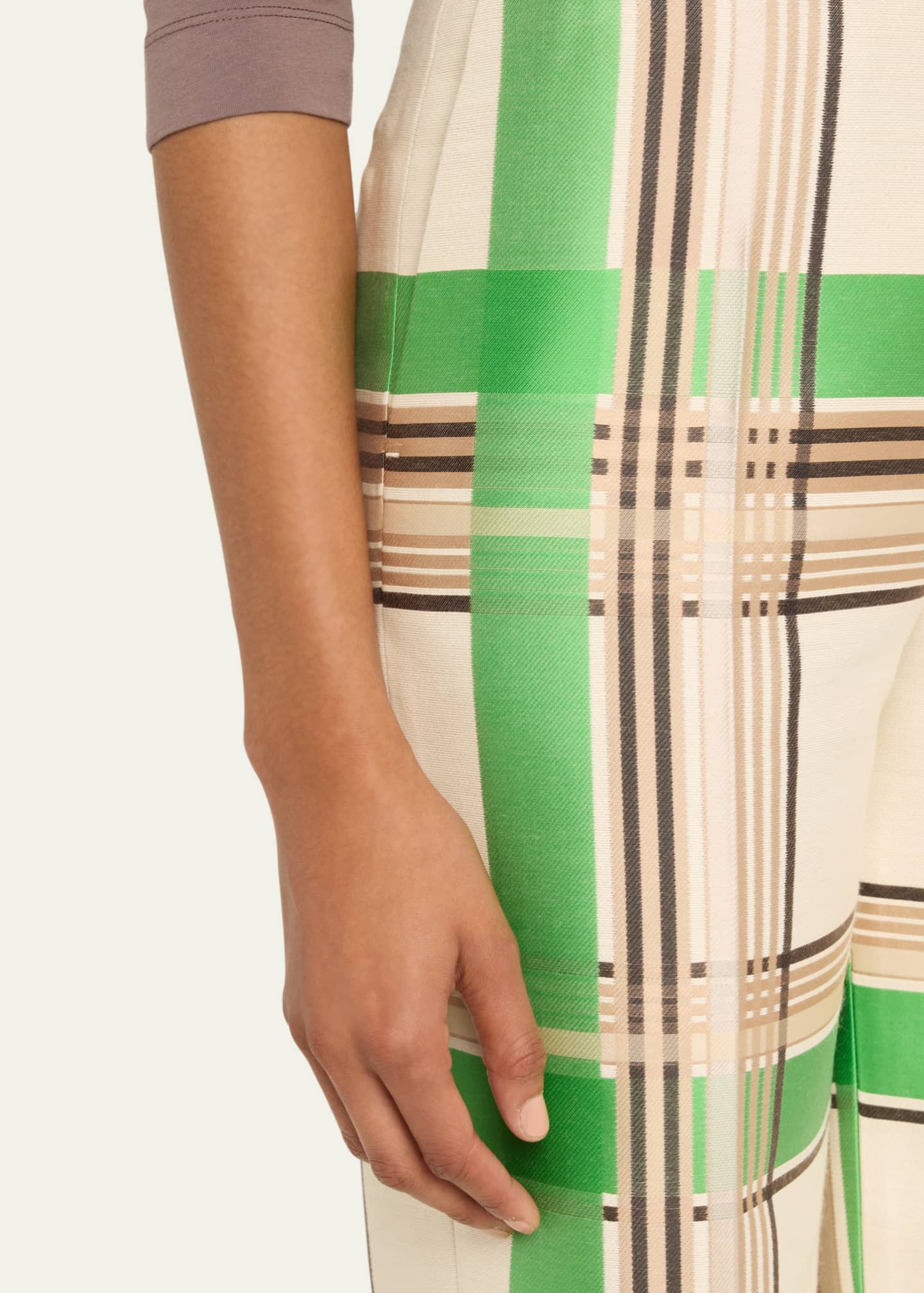 Dries Van Noten Prati Plaid Pants Bergdorf Goodman