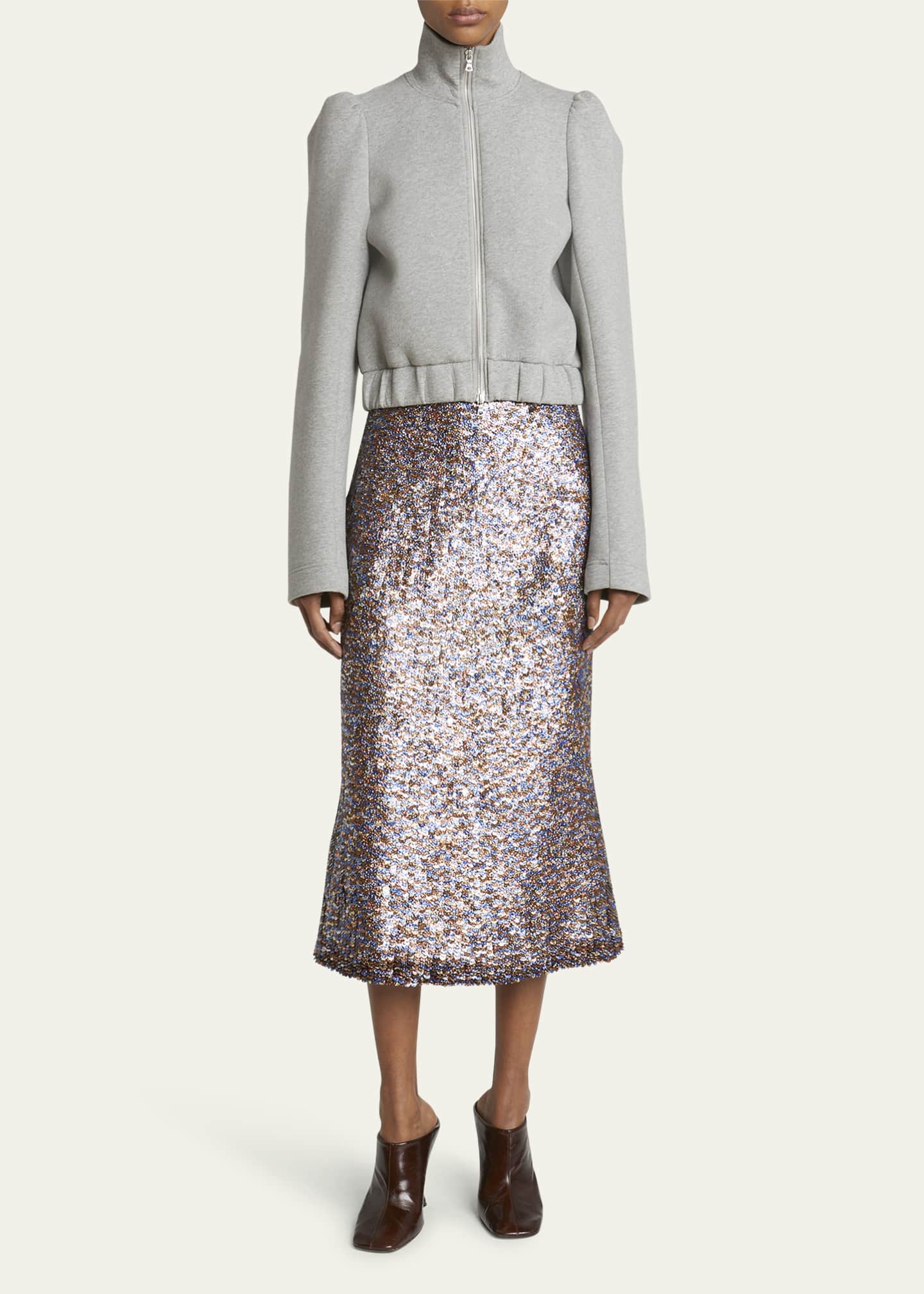 Sequin embellished midi skirt new arrivals