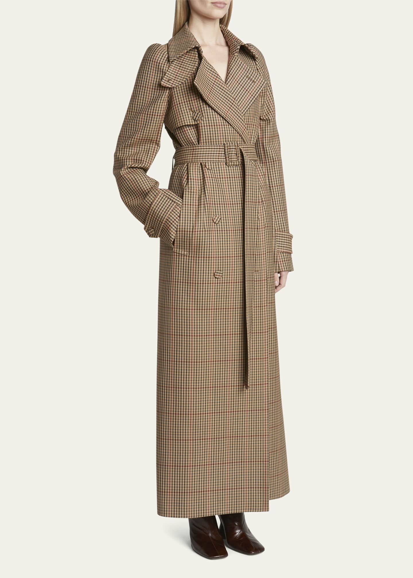 Dries van noten checked coat top