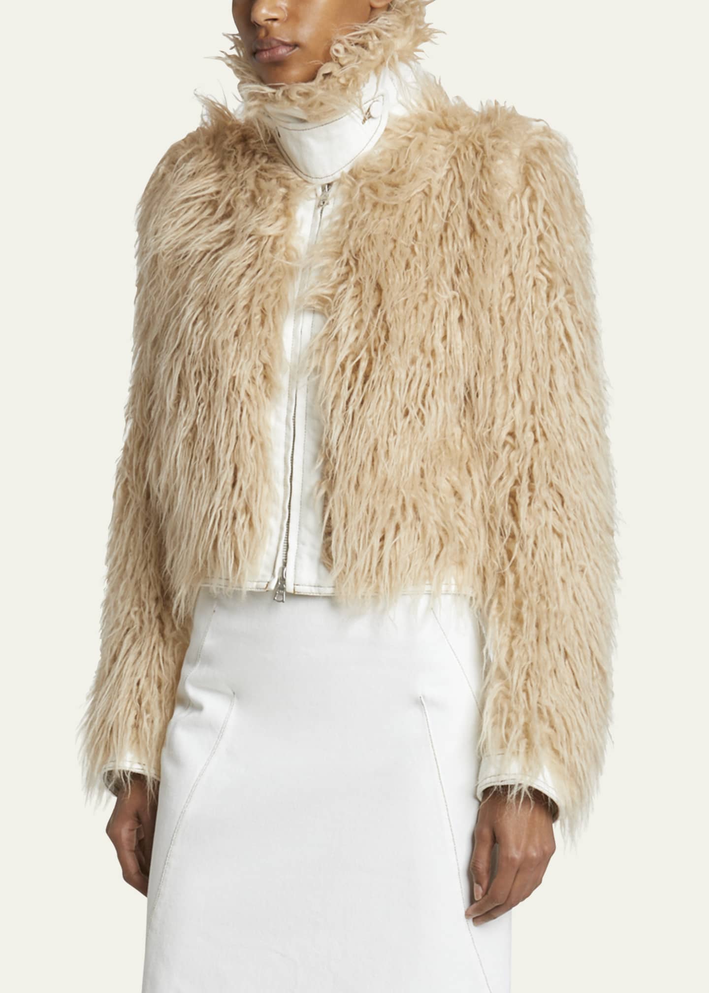 Dries Van Noten Vangel Faux Shearling Jacket Image 4 of 5