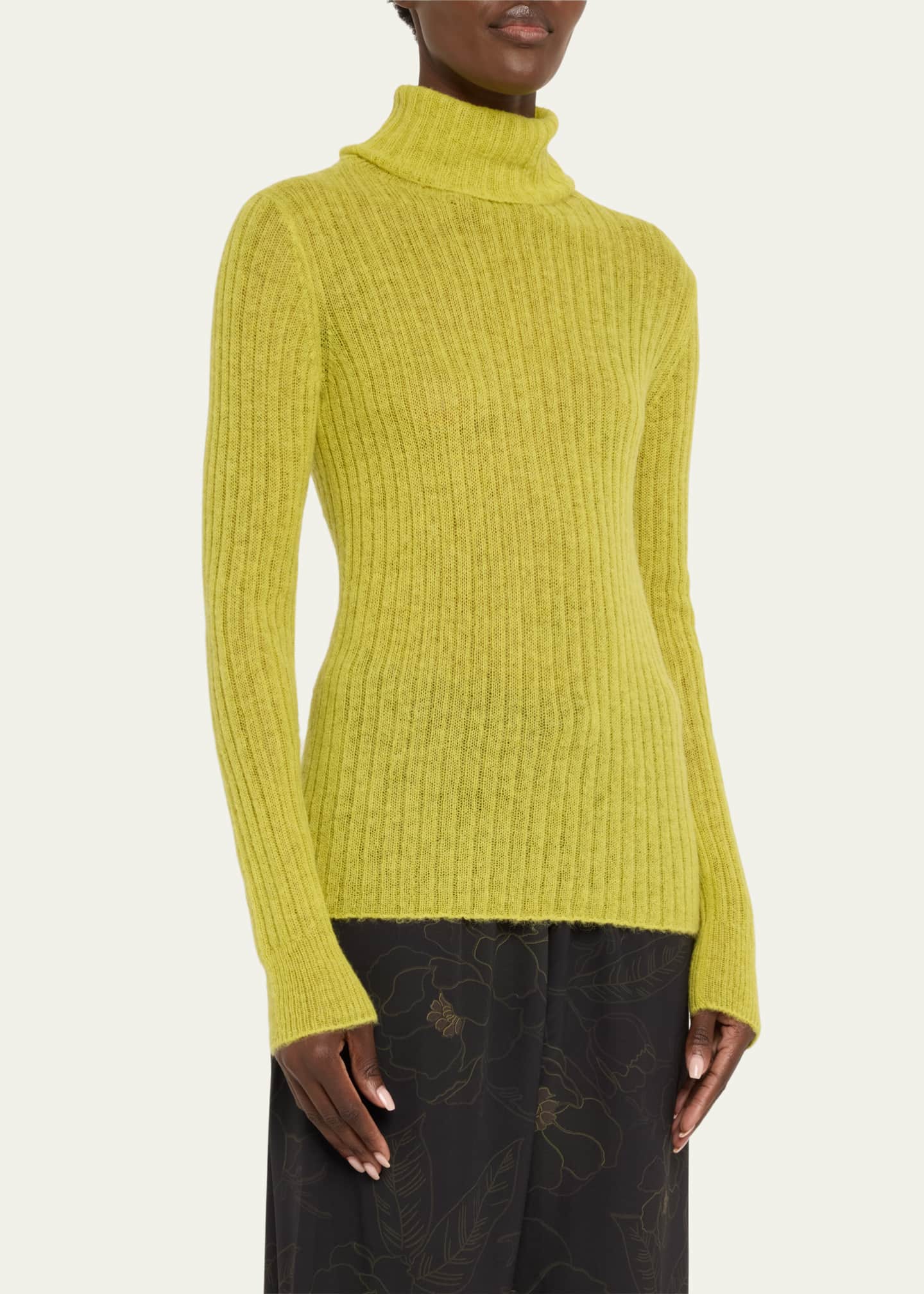 Dries Van Noten Tati Turtleneck Rib Sweater