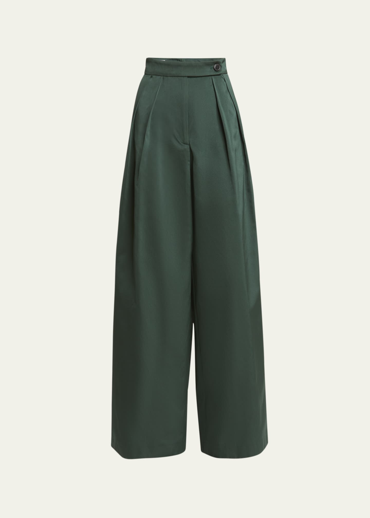 Dries Van Noten Pamplona Double-Pleated Wide Leg Pants