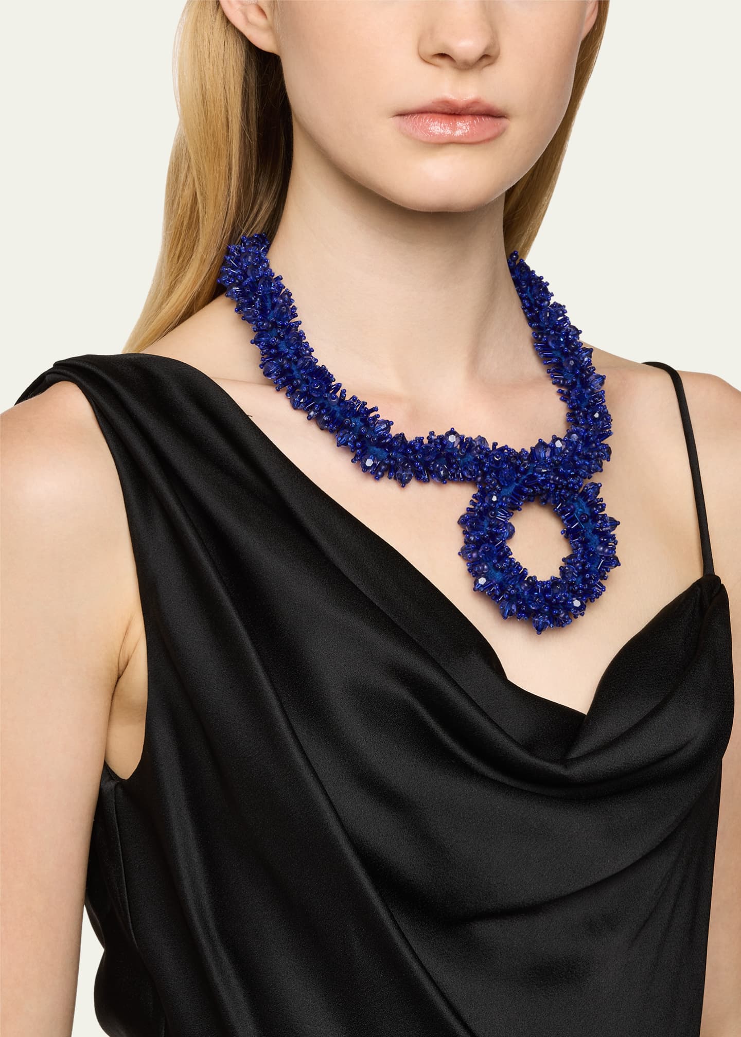 Dries Van Noten Beaded Brass Necklace Image 2 of 4