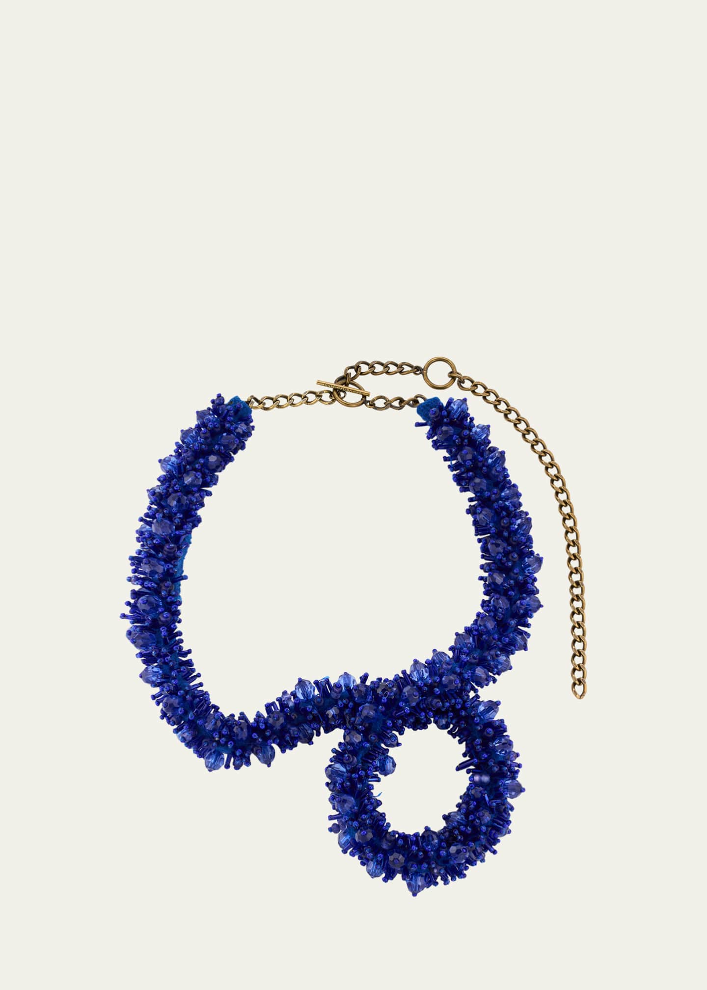 Dries Van Noten Beaded Brass Necklace Image 1 of 4