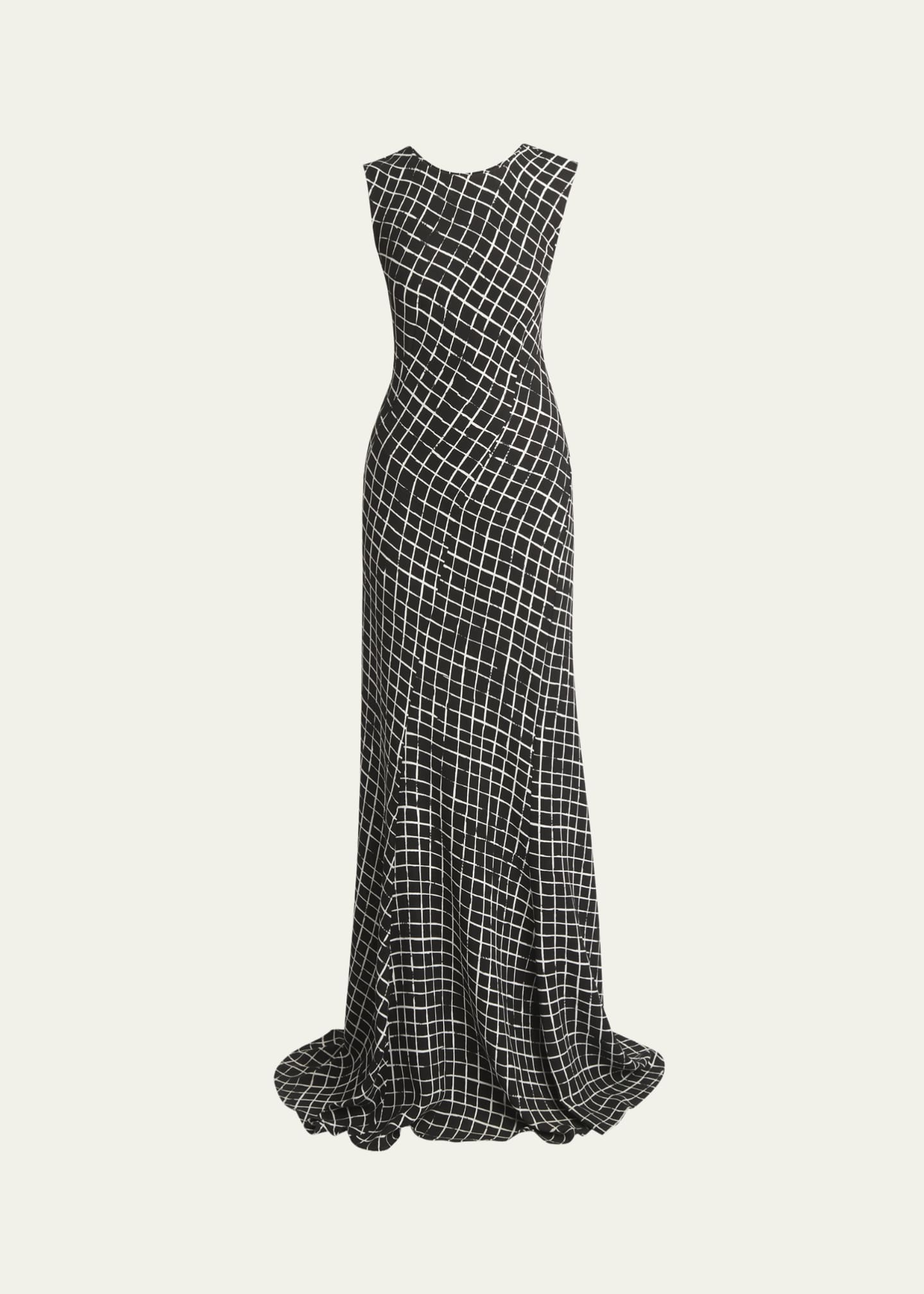 Dries Van Noten Devona Long Grid Dress Image 1 of 5