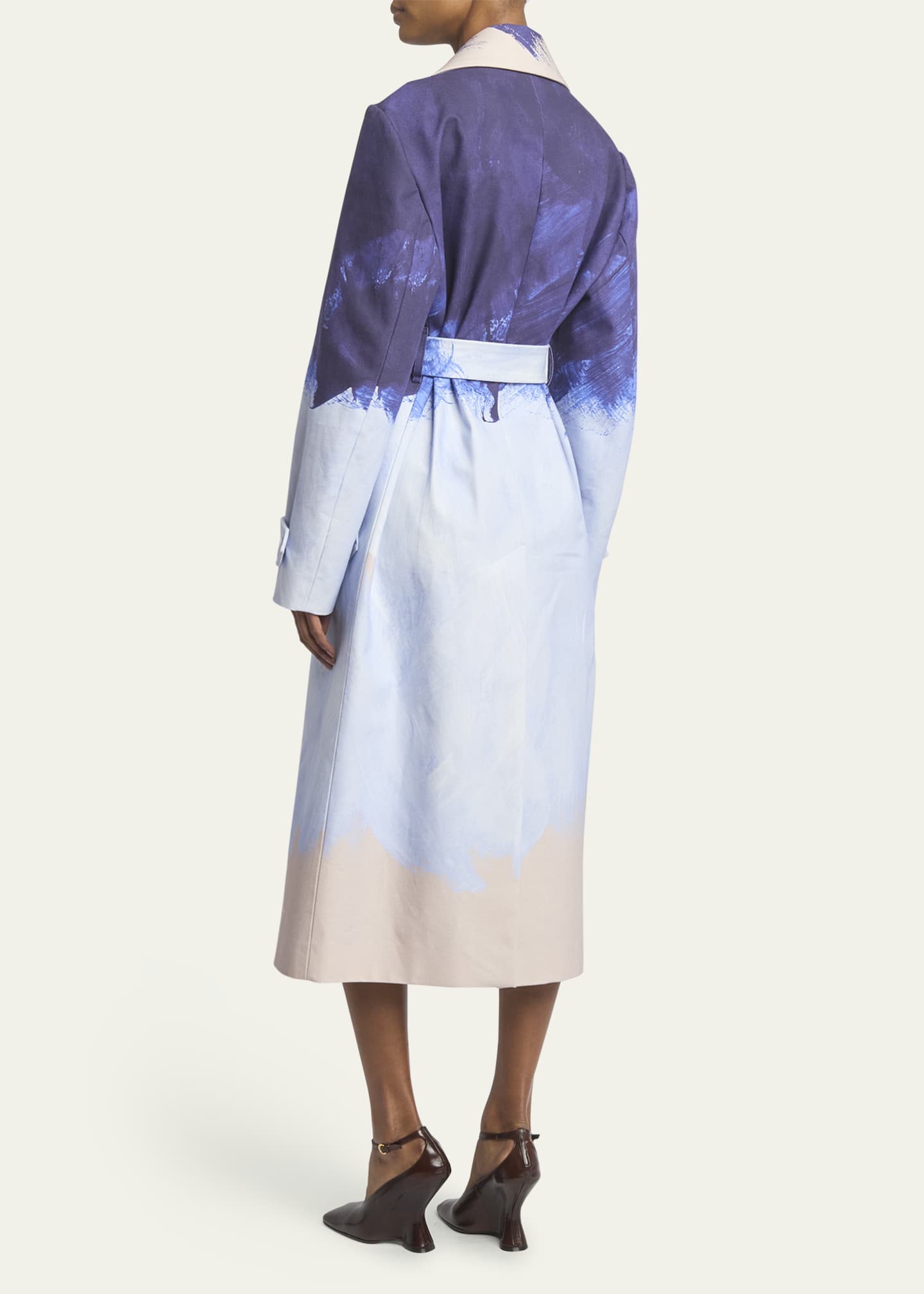 送料関税込【DRIES VAN NOTEN】RONALD COAT Dries Van Noten Ronald Double-breasted Belted Coat