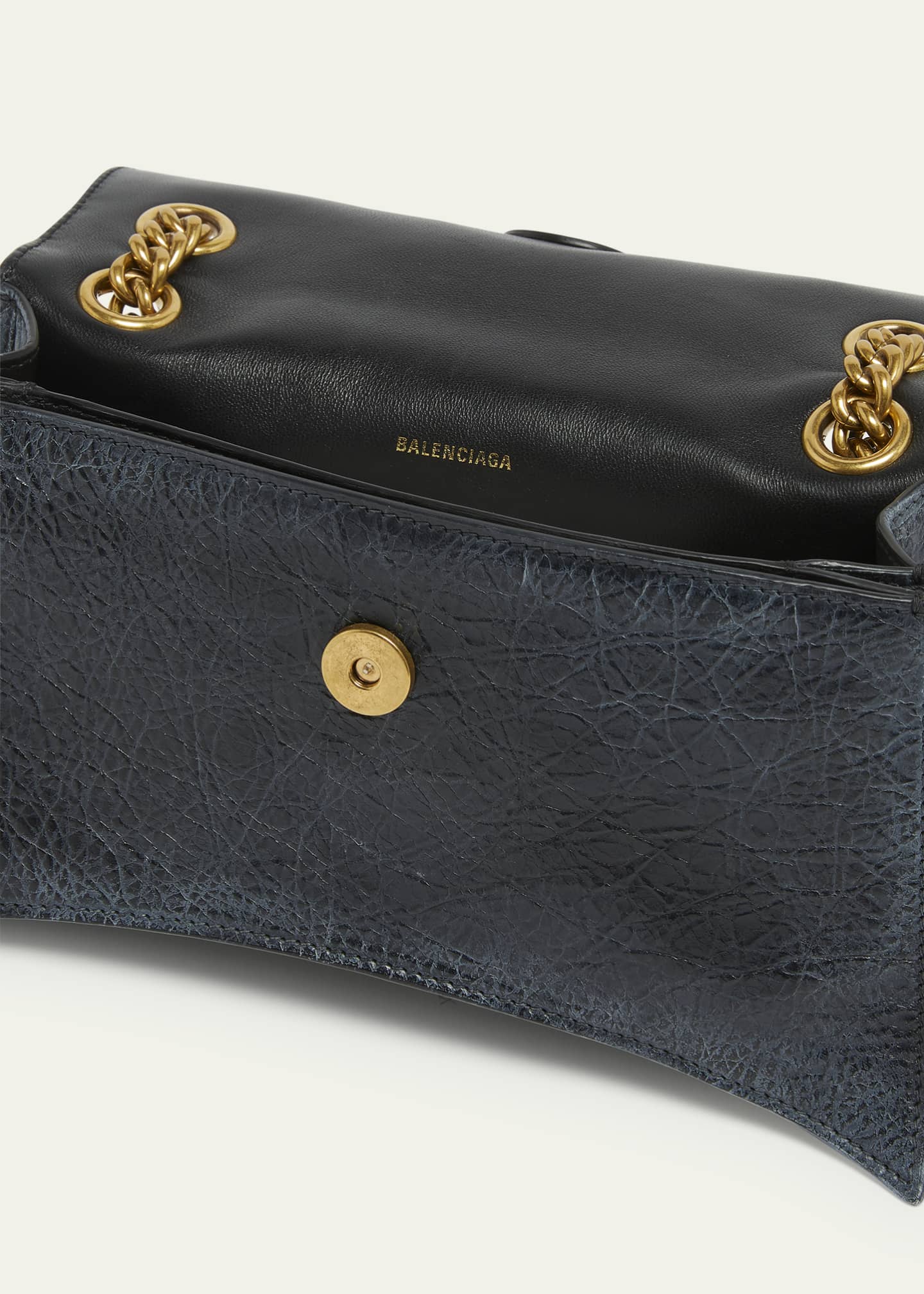 Balenciaga Crush Small Charm Distressed Leather Shoulder Bag Image 4 of 5