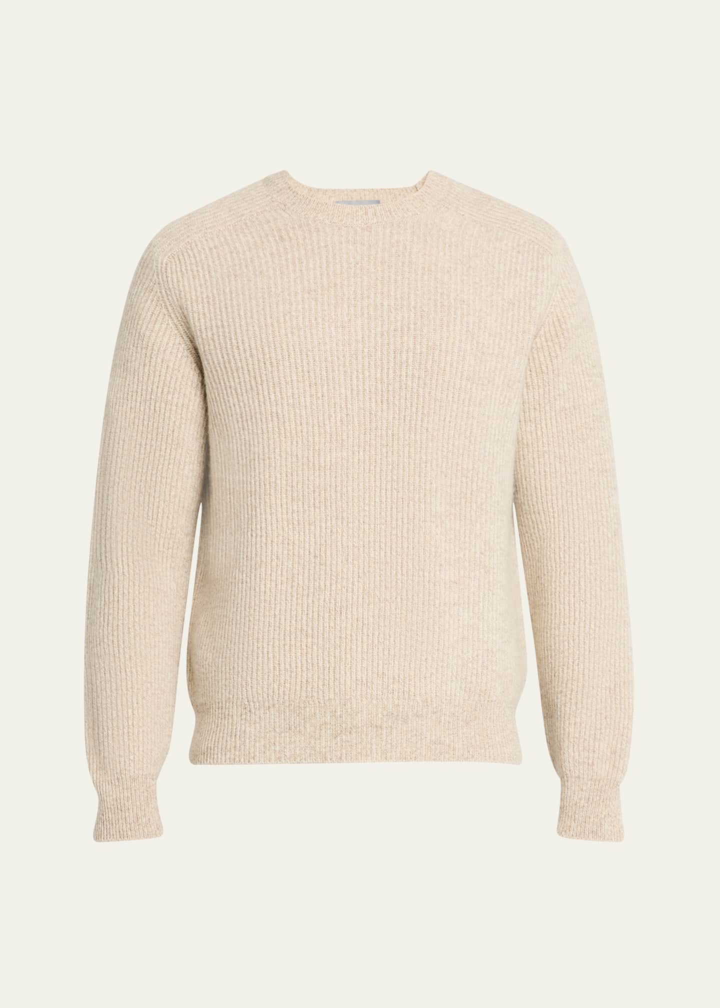Men's Cashmere Ribbed Crewneck Sweater