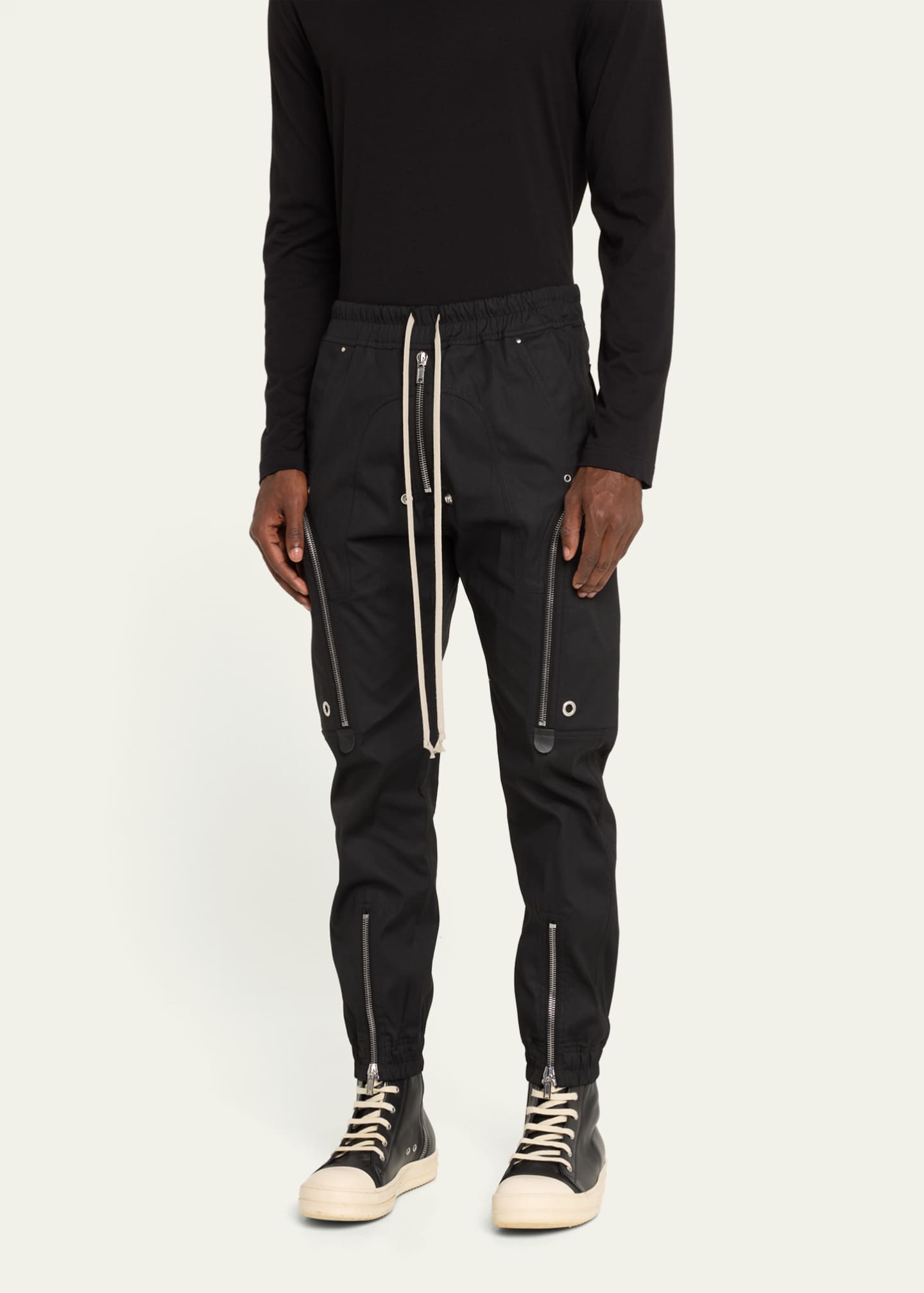 Rick Owens Men's Bauhaus Heavy Poplin Cargo Pants - Bergdorf Goodman
