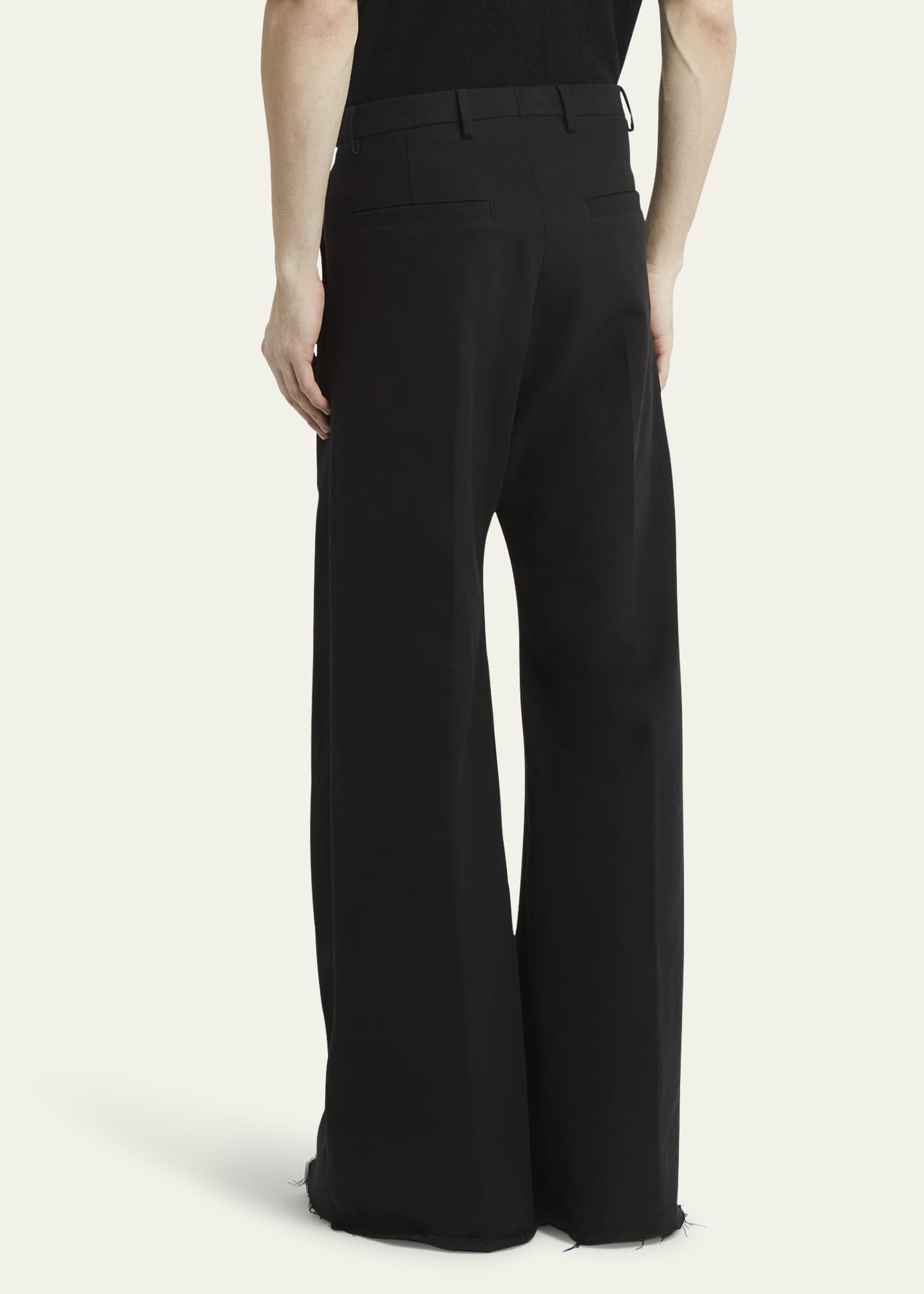 Rick Owens Men's Heavy Brushed Twill Tailored Bela Pants