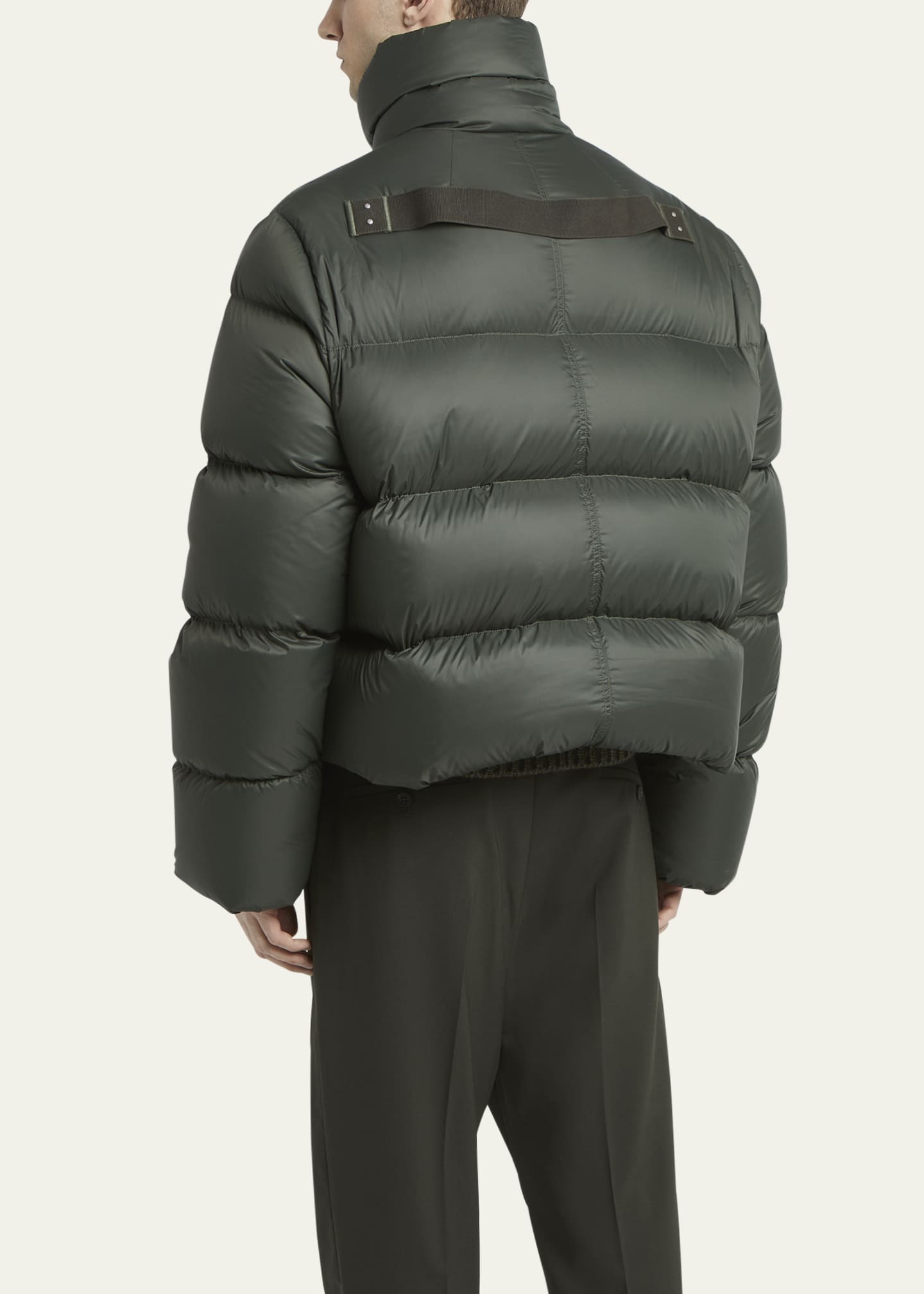 Rick Owens Men's Matte Nylon Puffer Coat Image 3 of 5