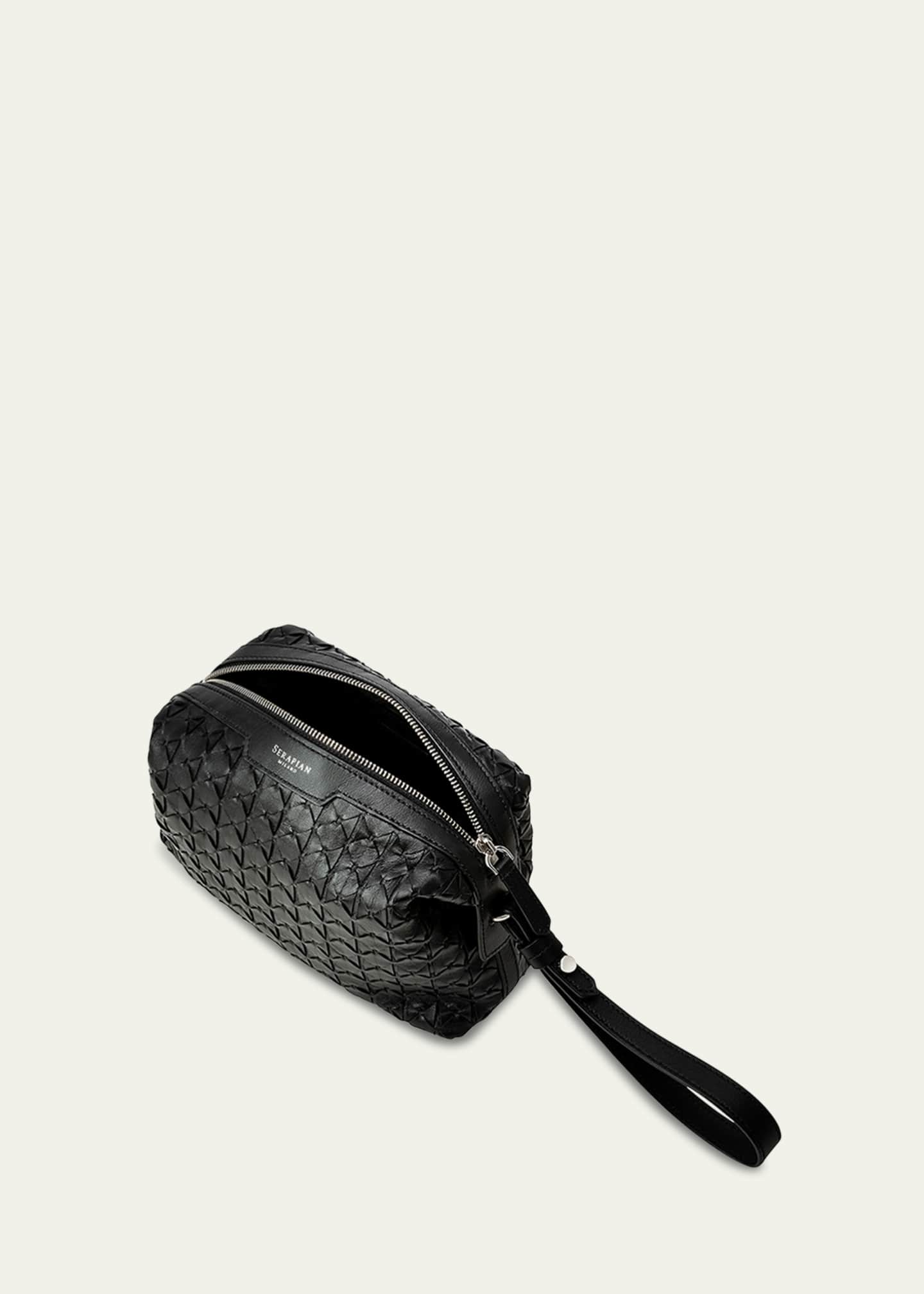 Serapian Men's 2-In-1 Mosaic Leather Clutch Bag Image 2 of 2