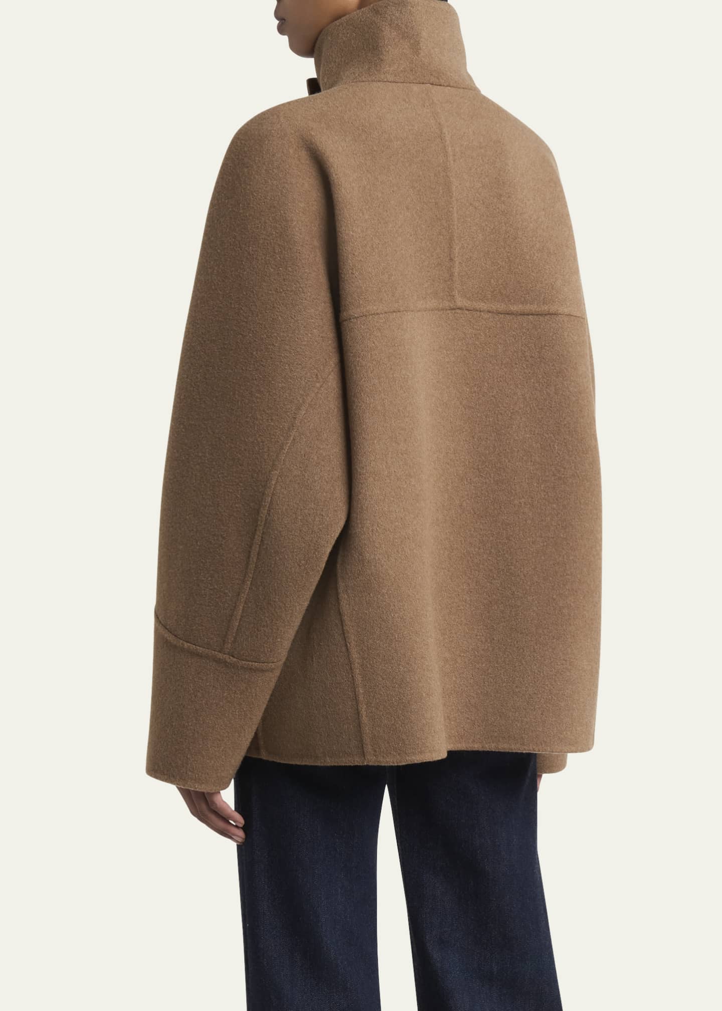 Loro Piana Camden Double-Breasted Cashmere Peacoat Image 3 of 5