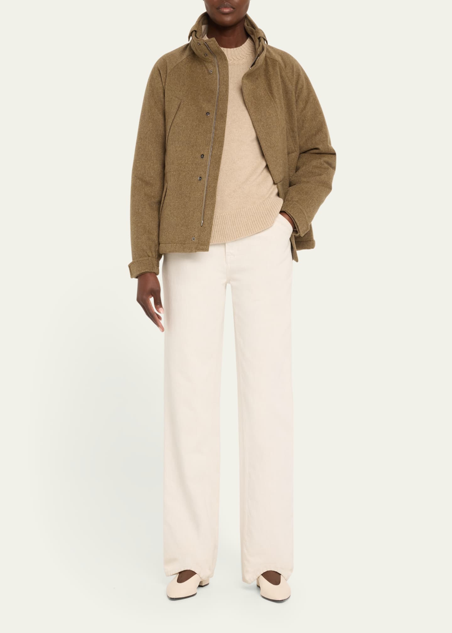 Loro Piana Icer Mini Storm Cashmere Parka Jacket Image 2 of 5