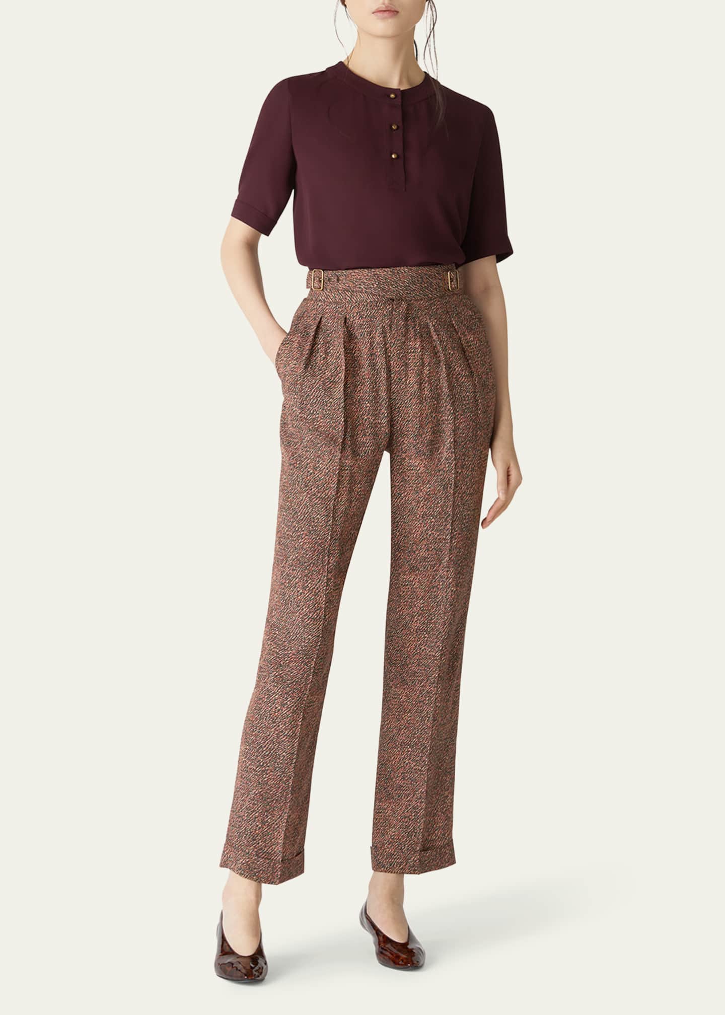 Loro Piana Jadyn Crepe Sable Blouse Image 2 of 5