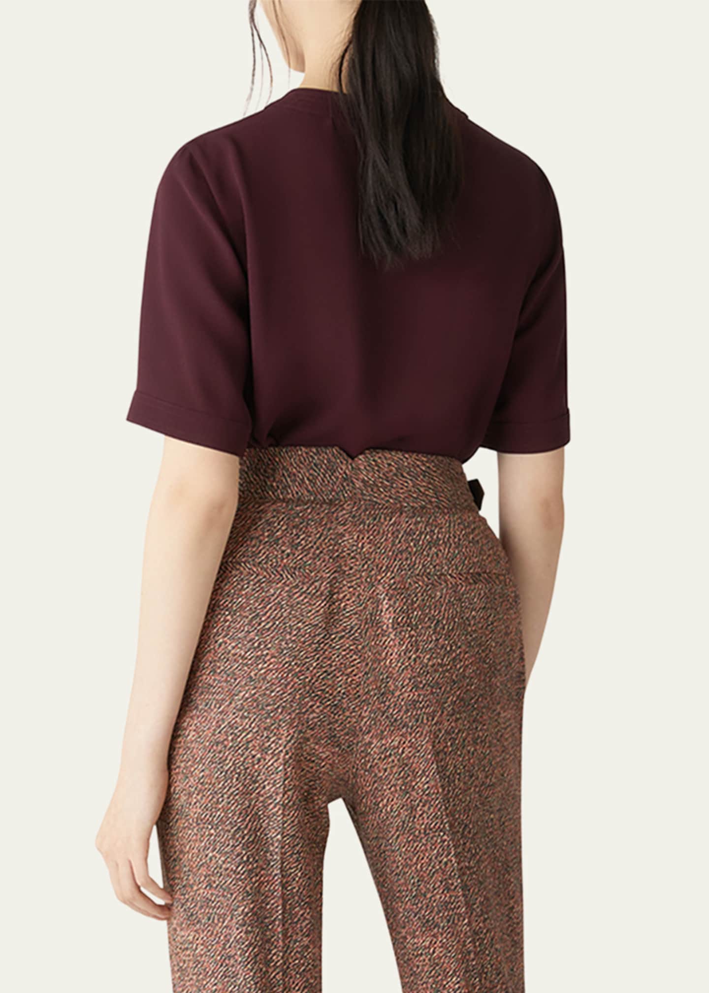 Loro Piana Jadyn Crepe Sable Blouse Image 3 of 5