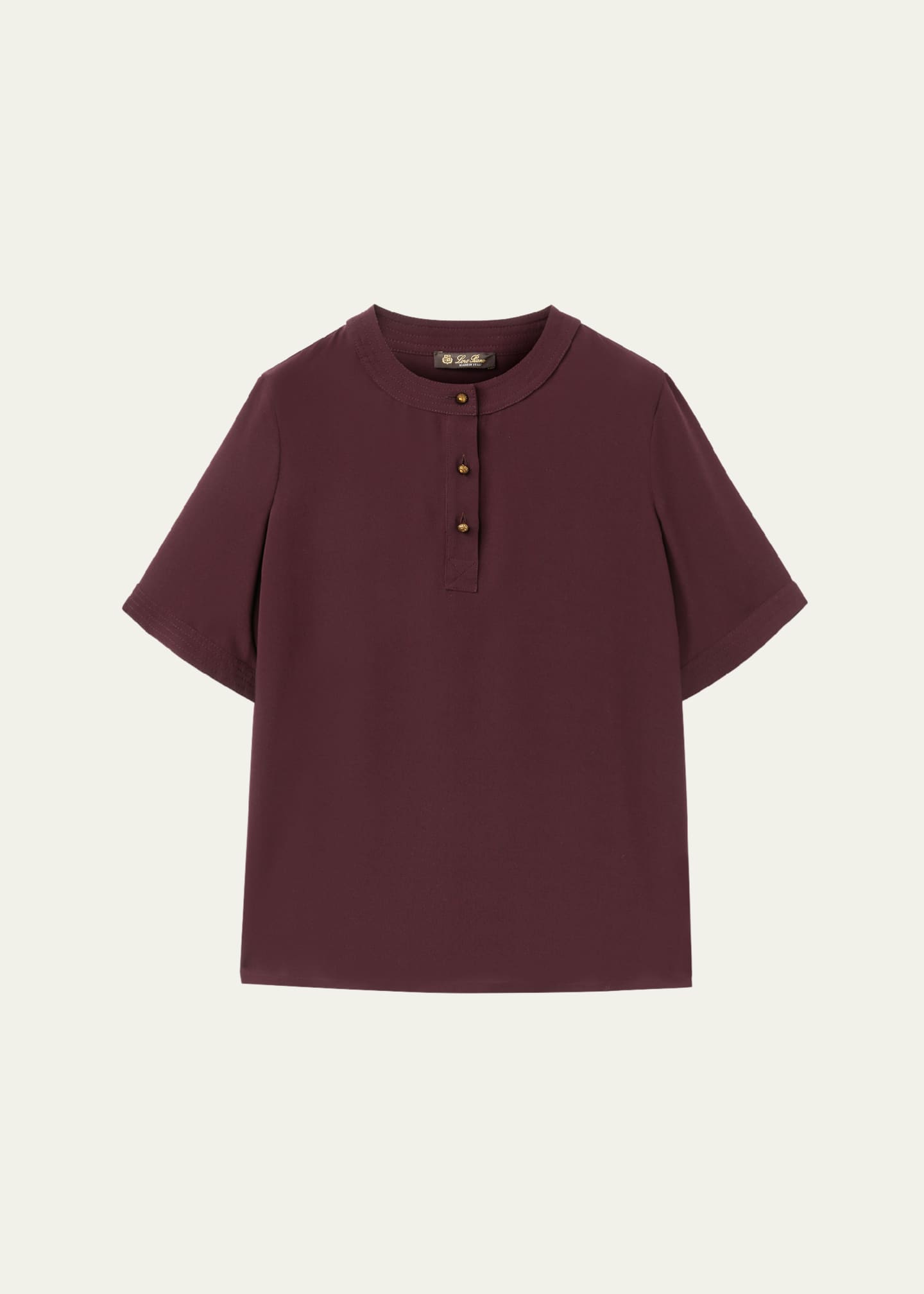 Loro Piana Jadyn Crepe Sable Blouse Image 1 of 5