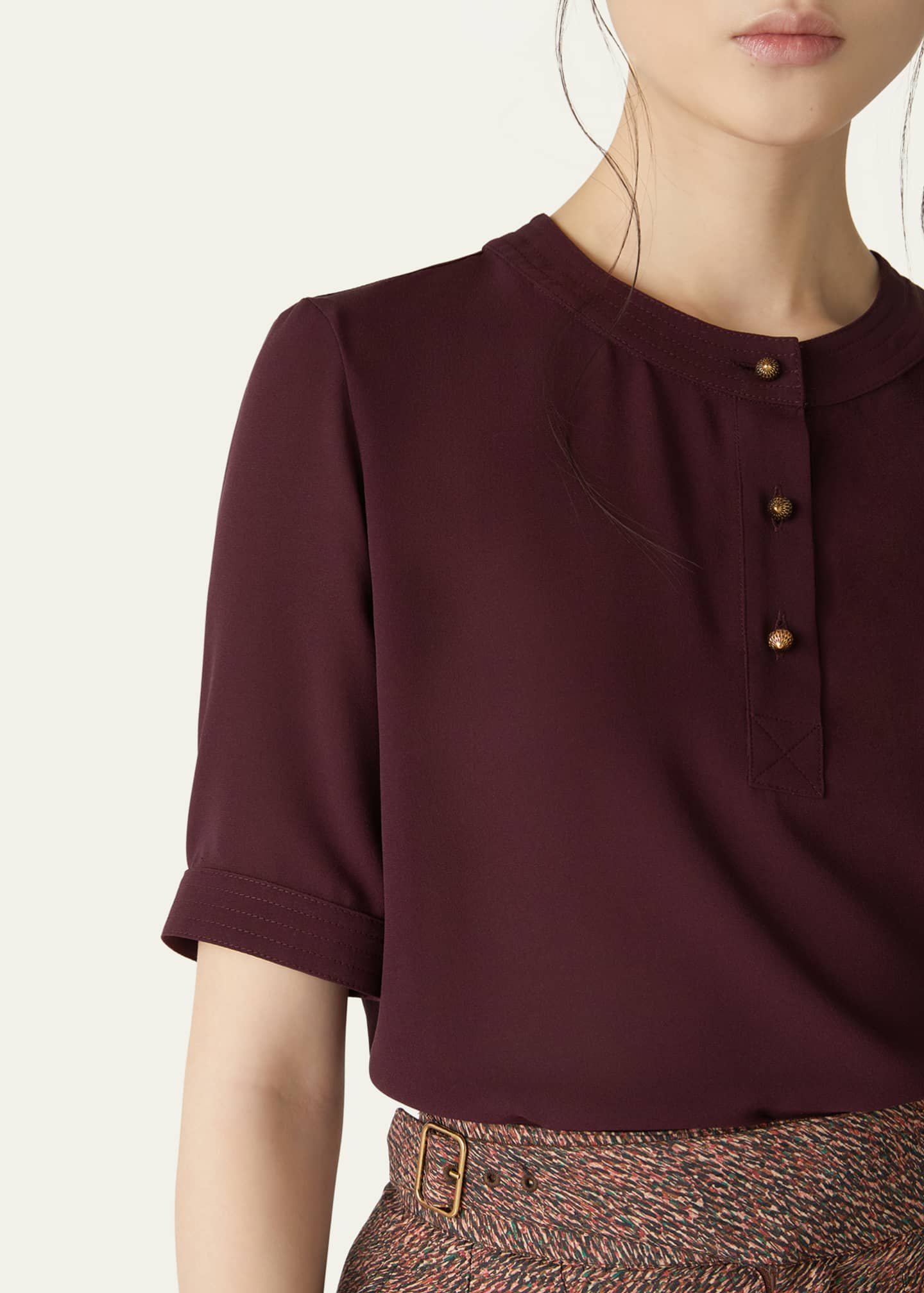 Loro Piana Jadyn Crepe Sable Blouse Image 5 of 5