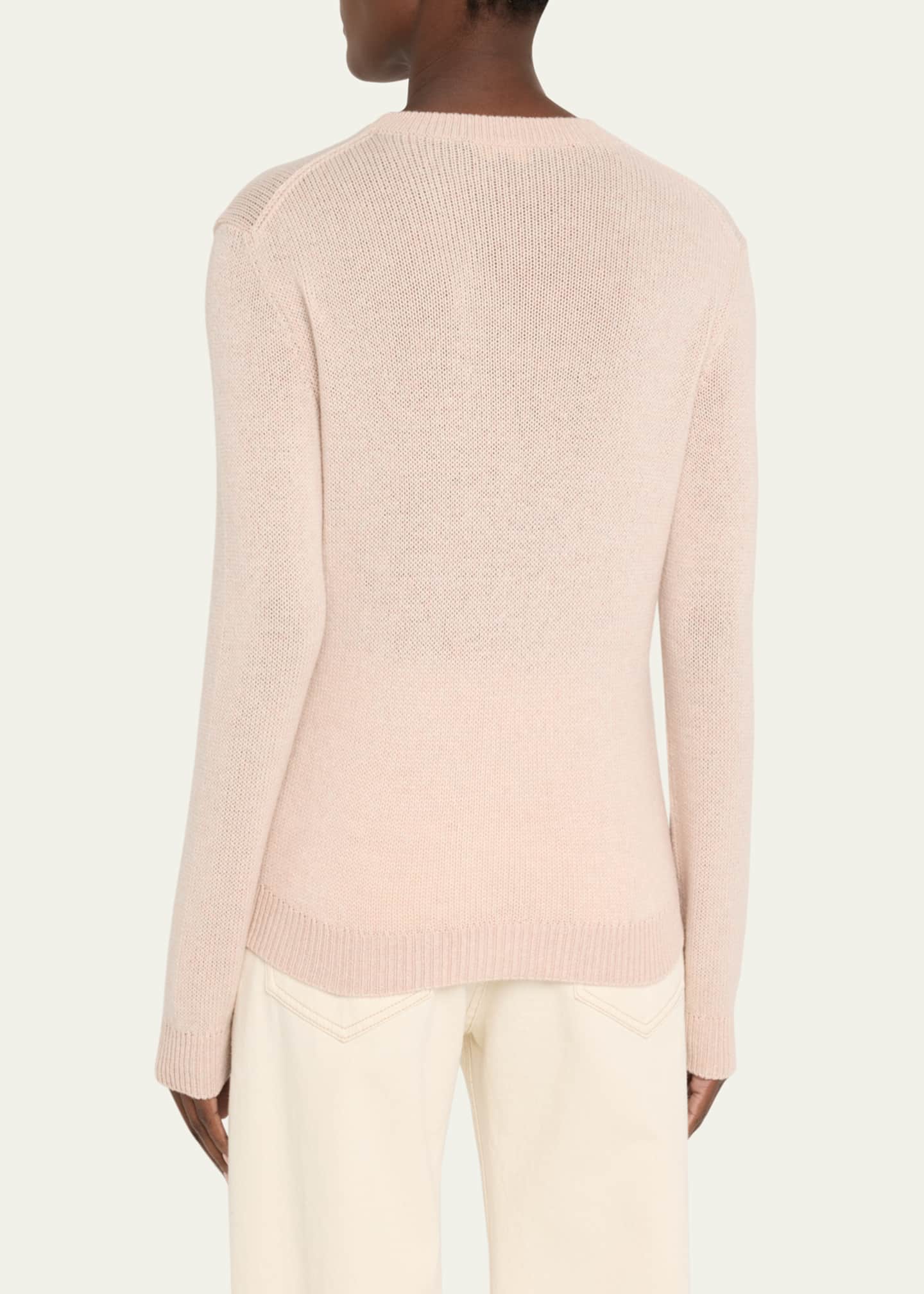 Loro Piana Fobello Crewneck Baby Cashmere Top Image 3 of 5