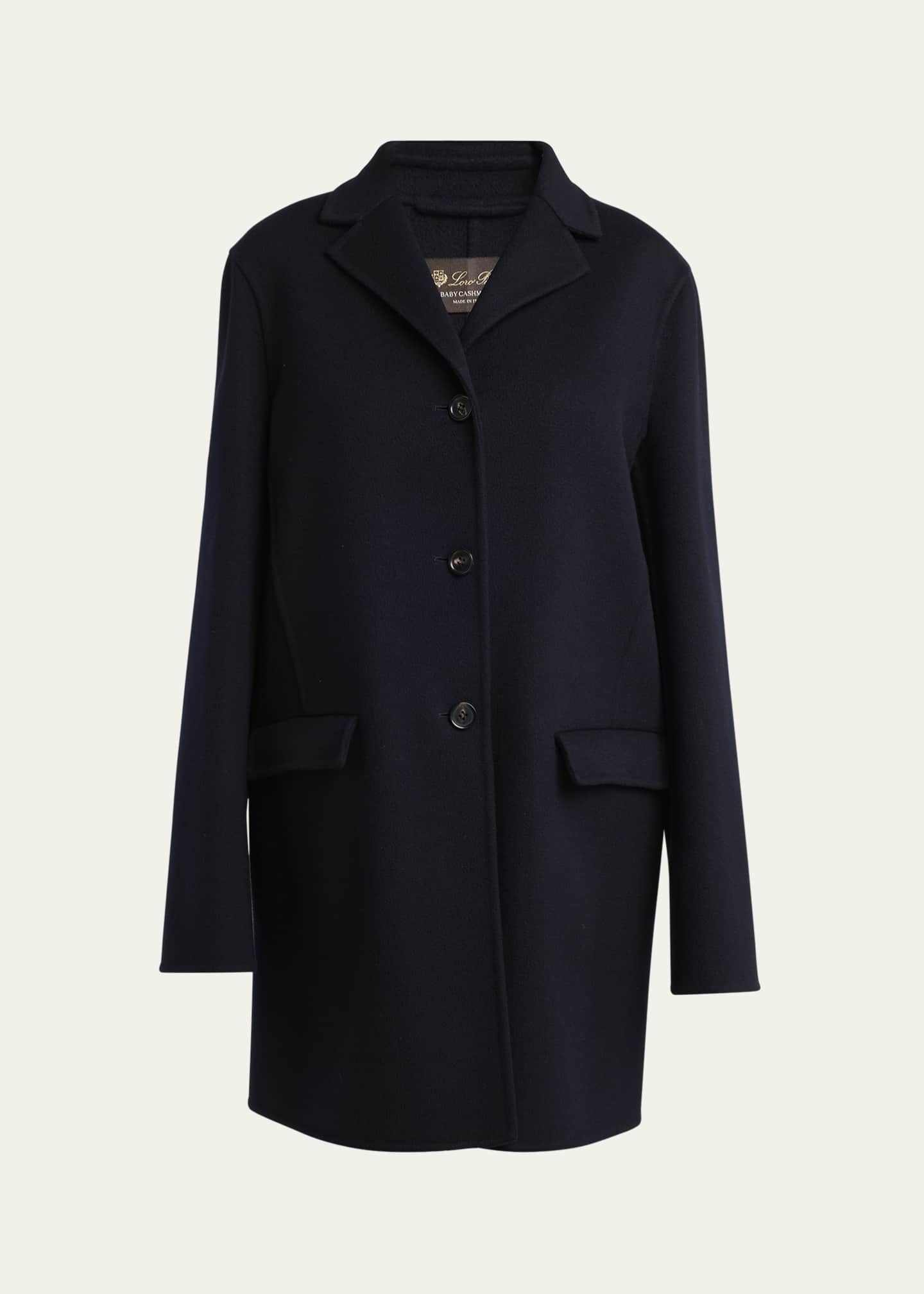 Loro Piana Rylan Single-Breasted Baby Cashmere Coat Image 1 of 5