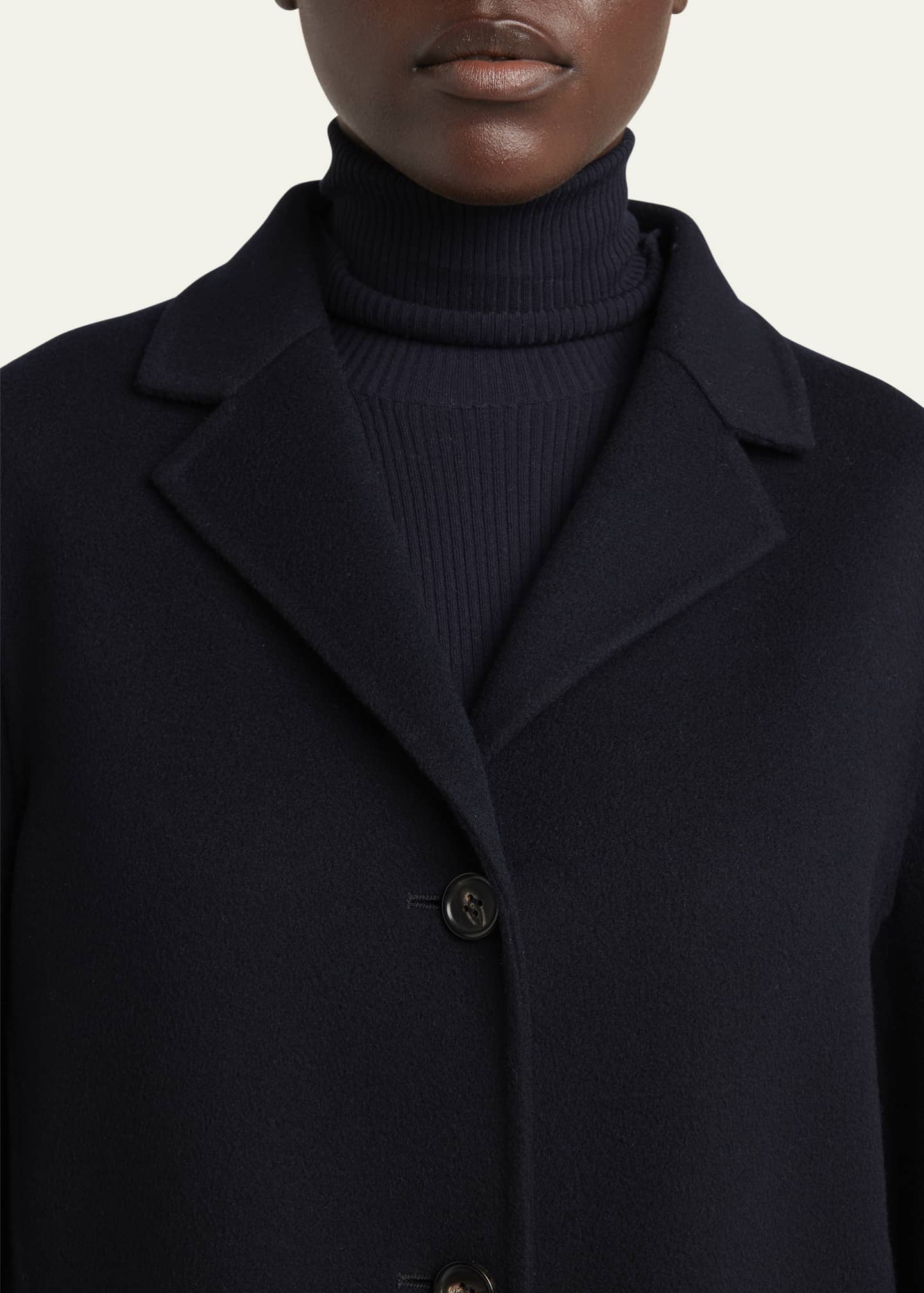 Loro Piana Rylan Single-Breasted Baby Cashmere Coat Image 5 of 5