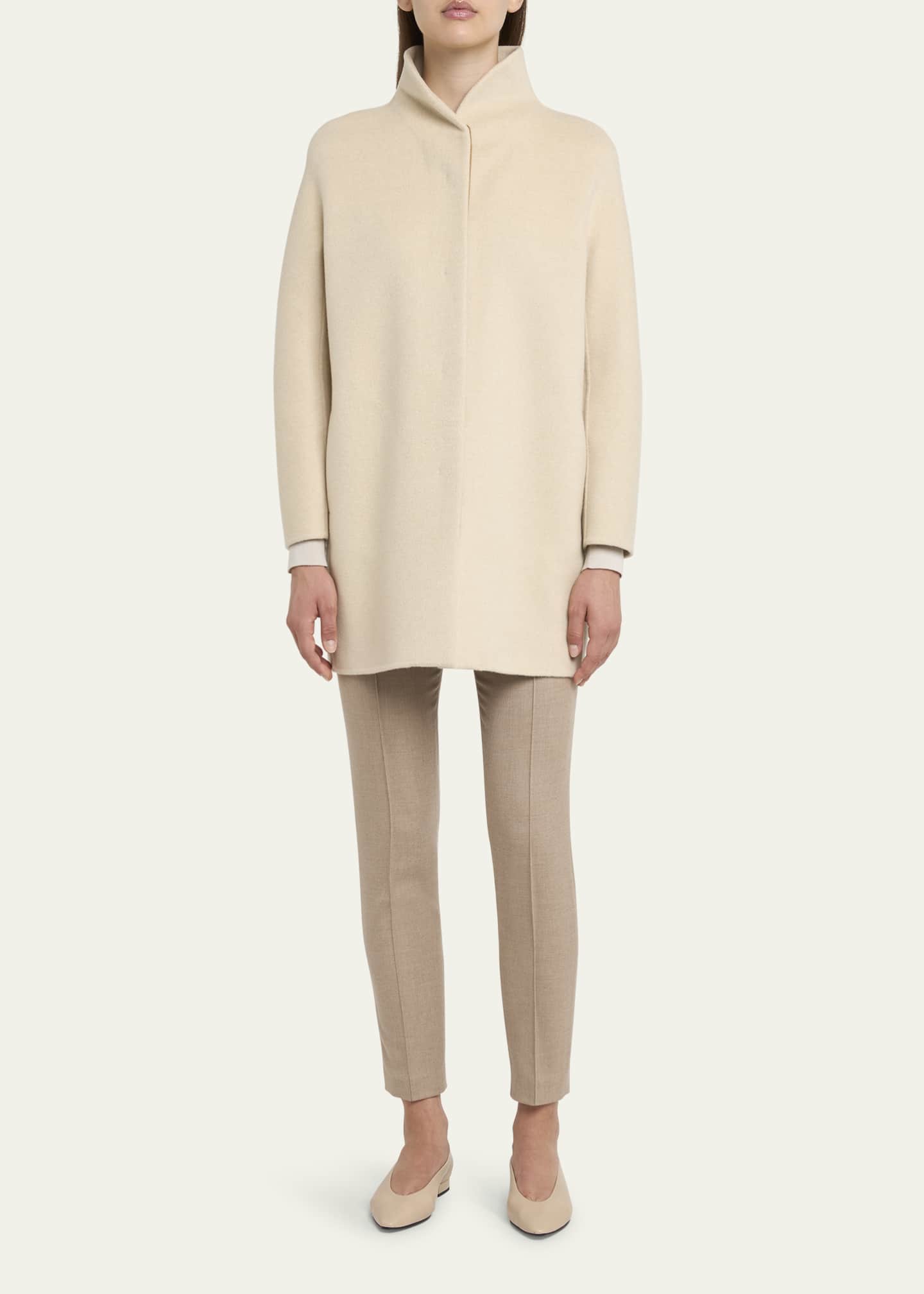 Loro Piana Scotty Double Baby Cashmere Single-Breasted Coat Image 2 of 5