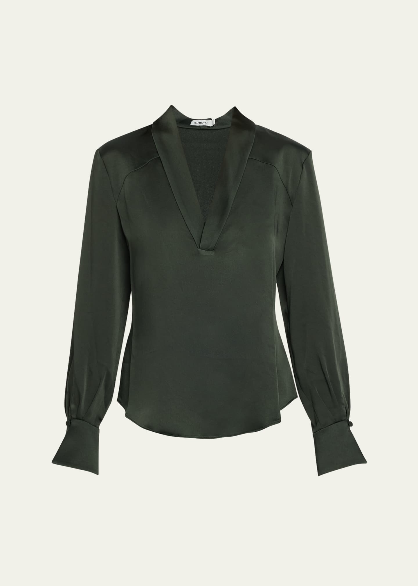 Maisy Striped Side Wrap Blouse Bl