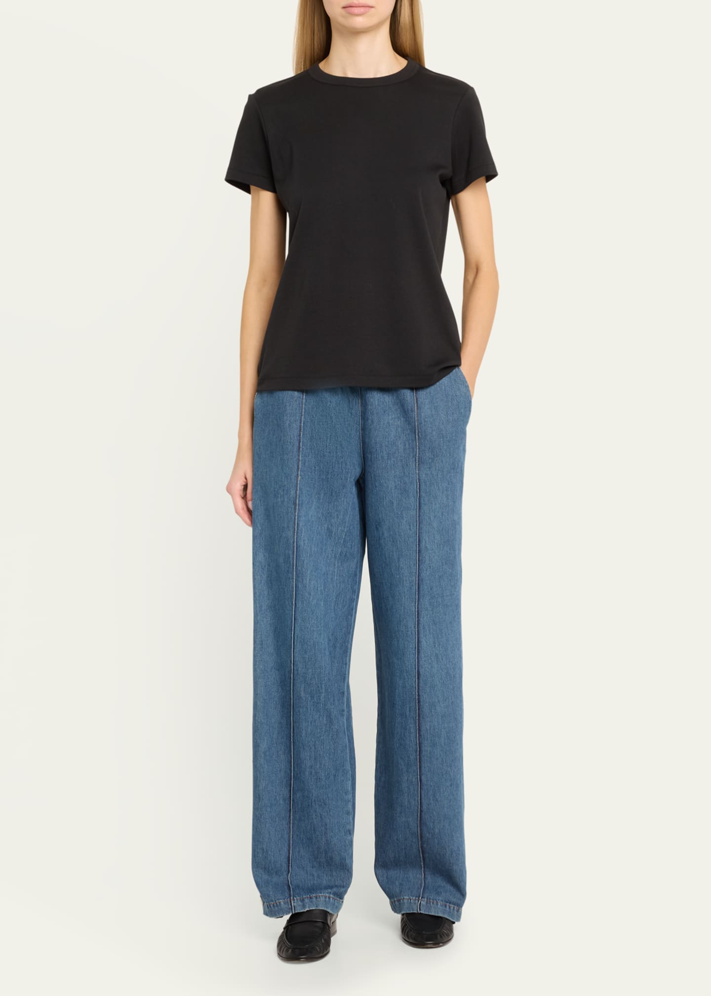 SIMKHAI Mila Side Gusset Pull-On Jeans Image 2 of 5