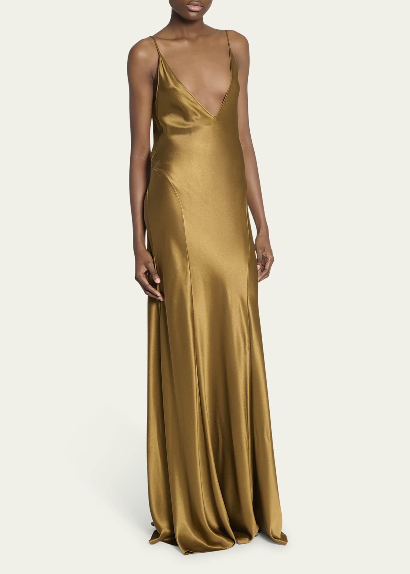 green emerald velvet dress Gold Regal Rising Satin Maxi Dress