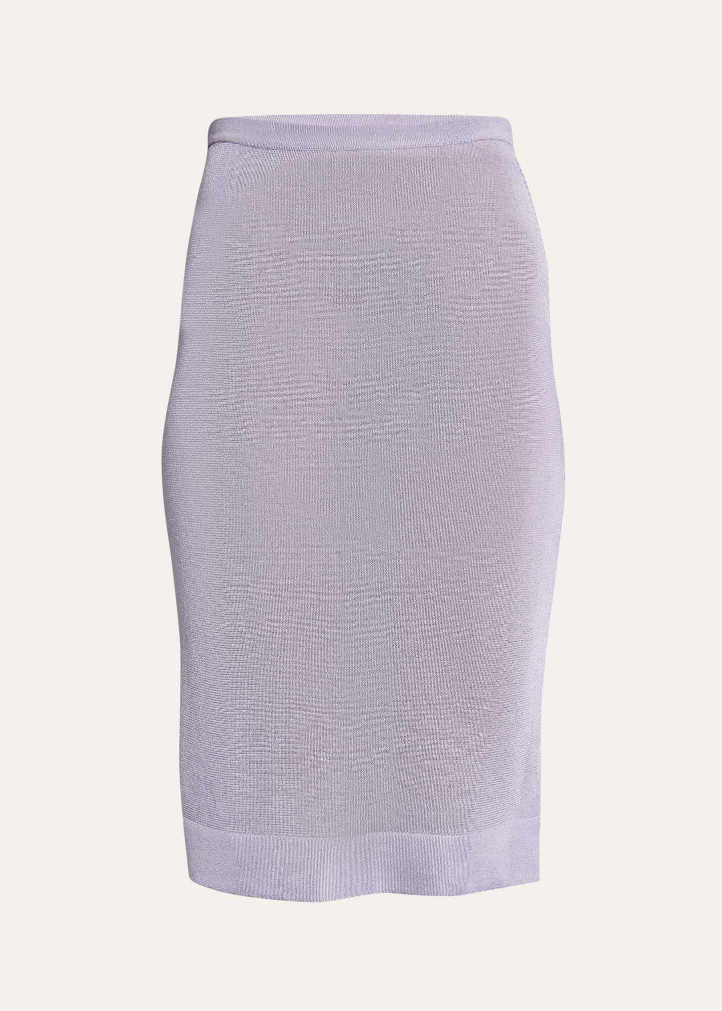 Saint Laurent Sheer Knit Pencil Skirt