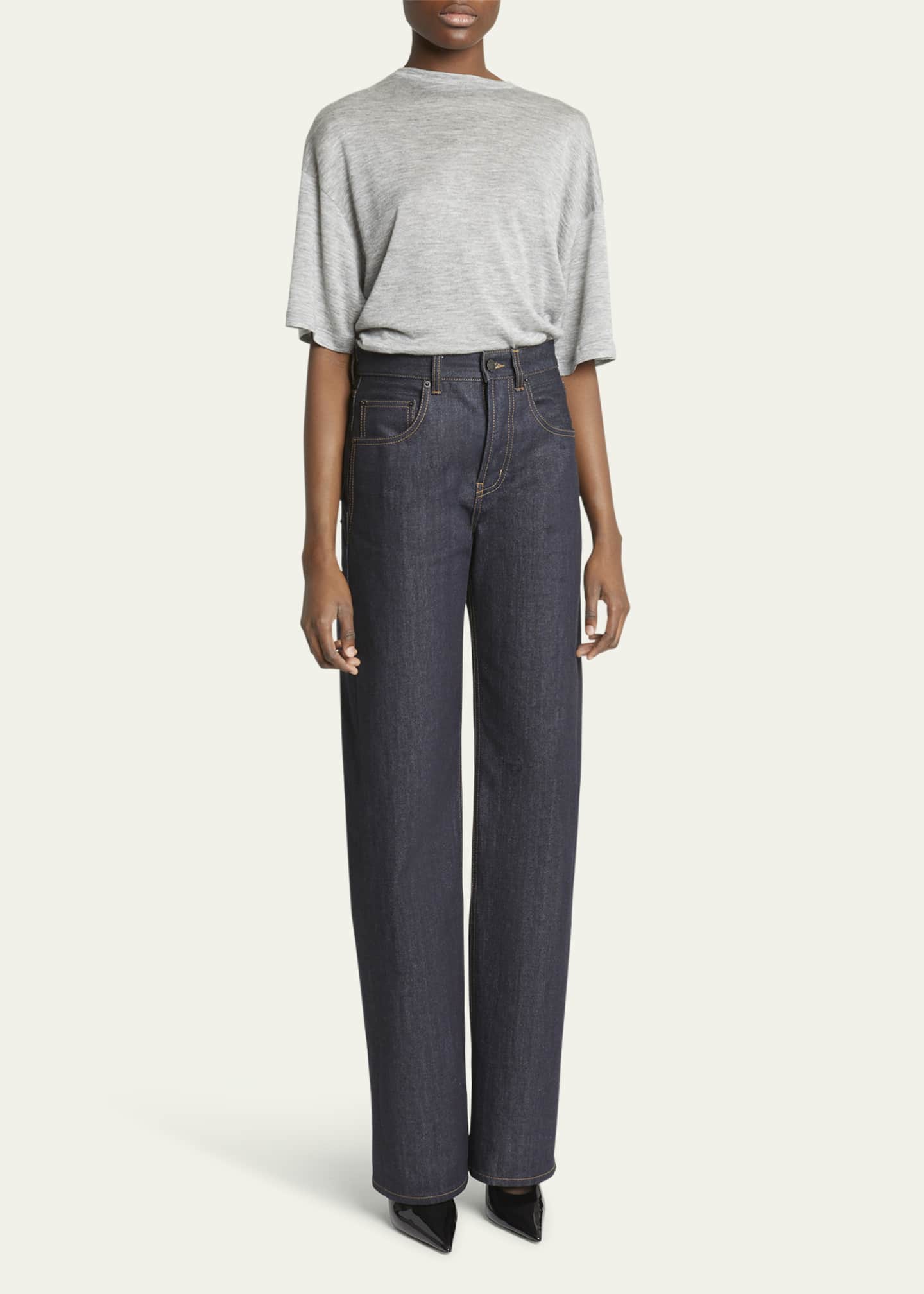 【関税&送料込】Saint Laurent Jeans Saint Laurent 90's Slim Jeans in Denim | Saks Fifth Avenue