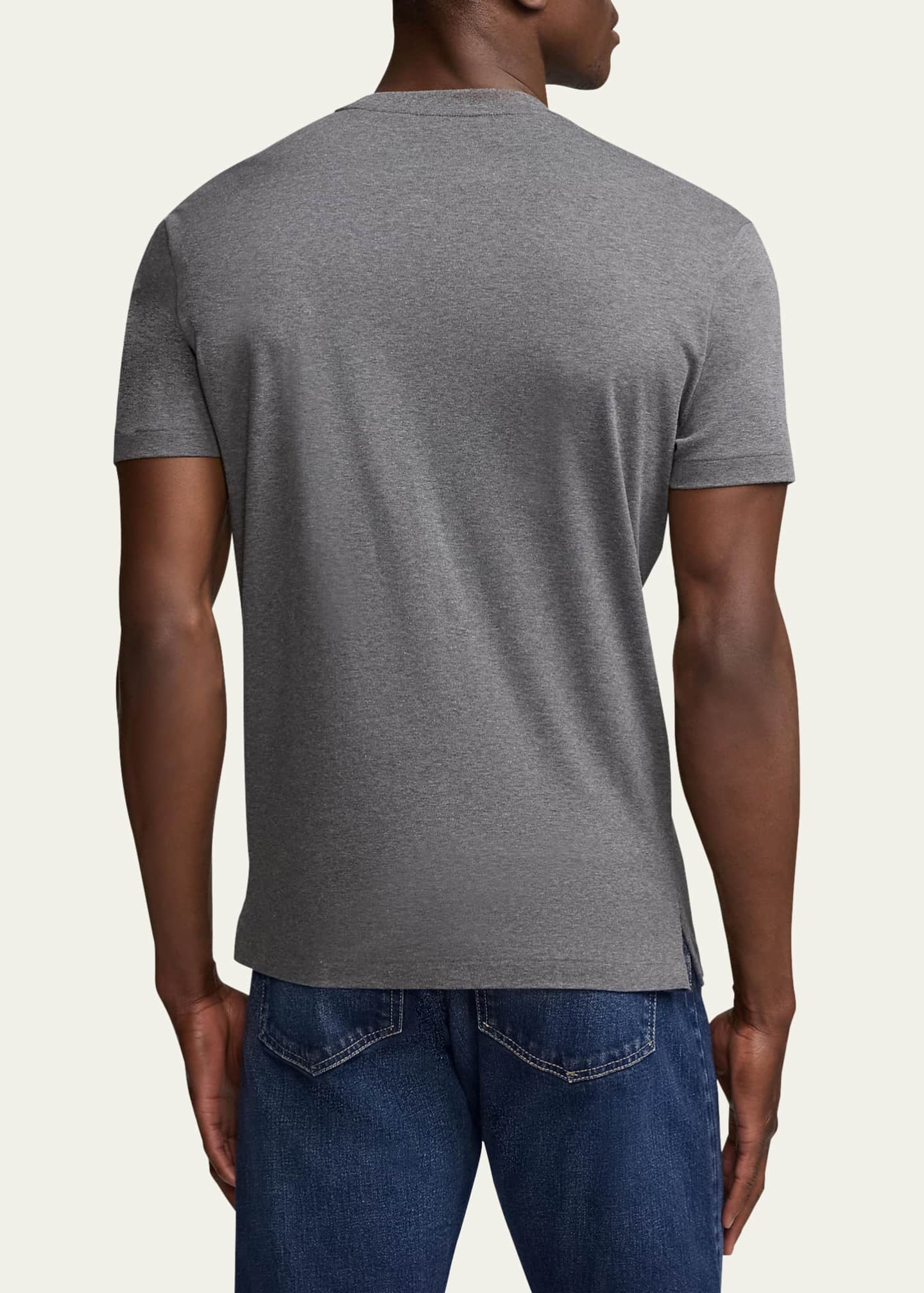 Ralph Lauren Purple Label Men's Silk-Cotton Crew T-Shirt Image 3 of 5
