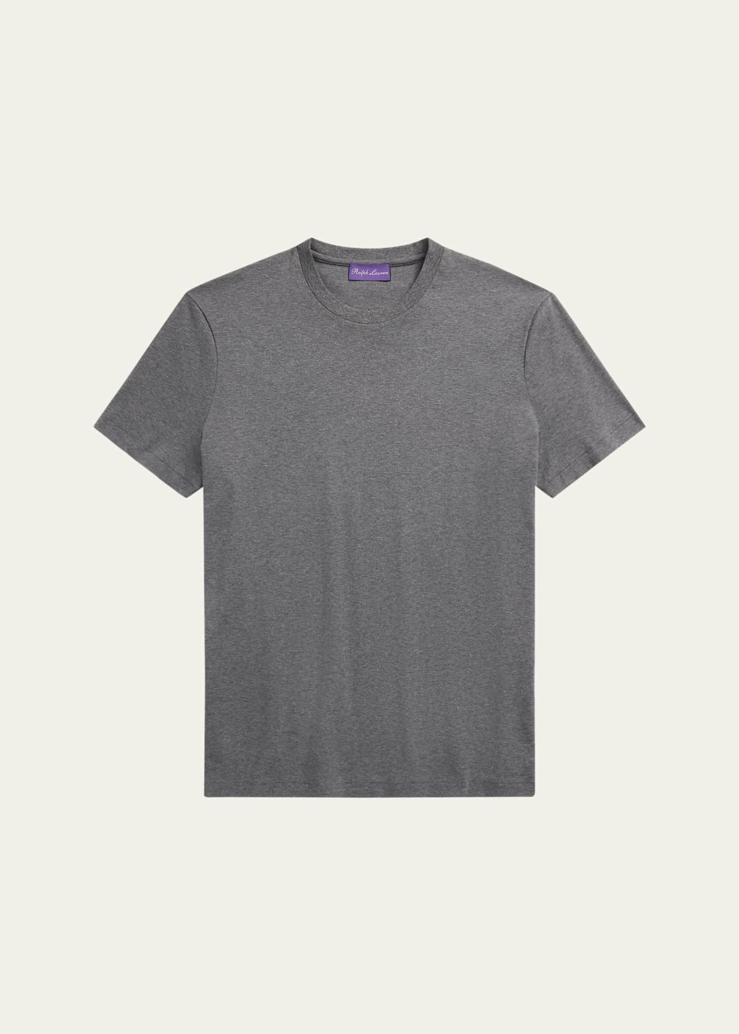 Ralph Lauren Purple Label Men's Silk-Cotton Crew T-Shirt Image 1 of 5