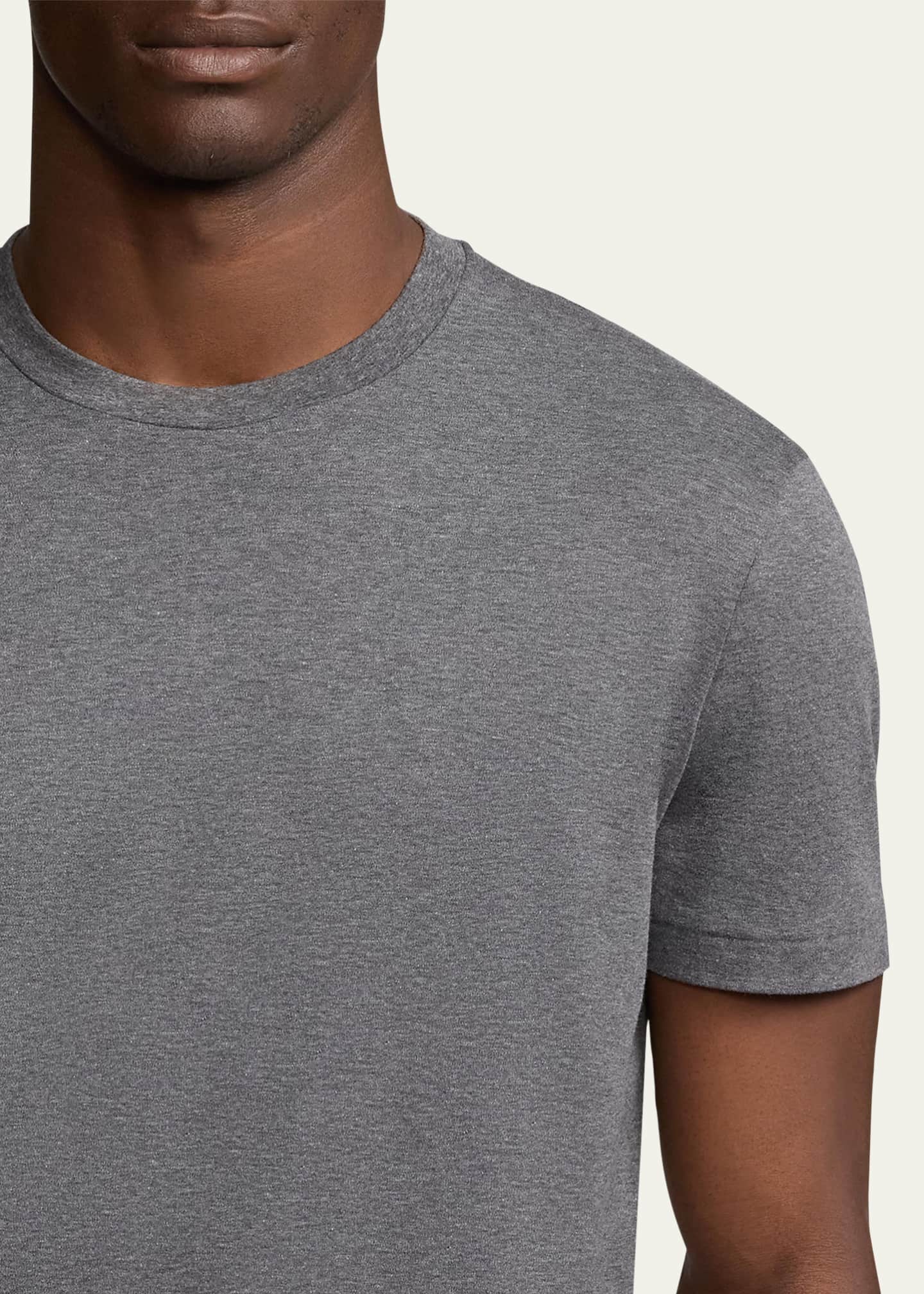Ralph Lauren Purple Label Men's Silk-Cotton Crew T-Shirt Image 5 of 5