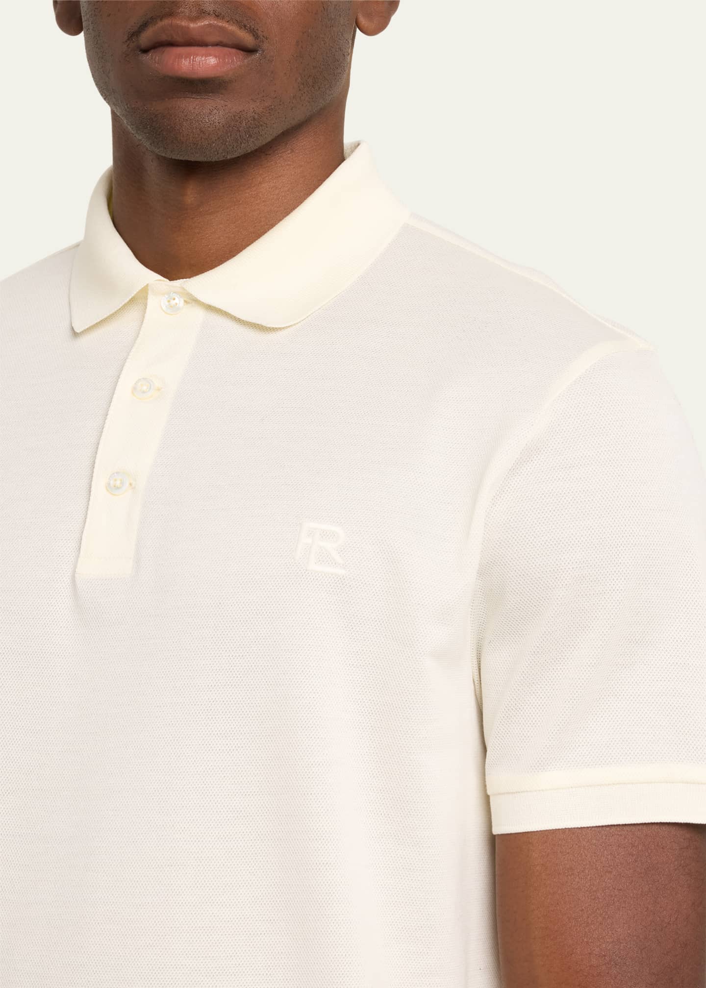 Ralph Lauren Purple Label Men's RL Pique Polo Shirt Image 5 of 5