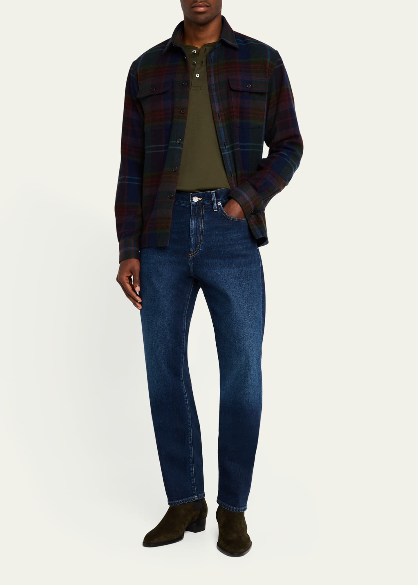 Ralph Lauren Men's Straight-Leg Selvedge Jeans Image 2 of 5