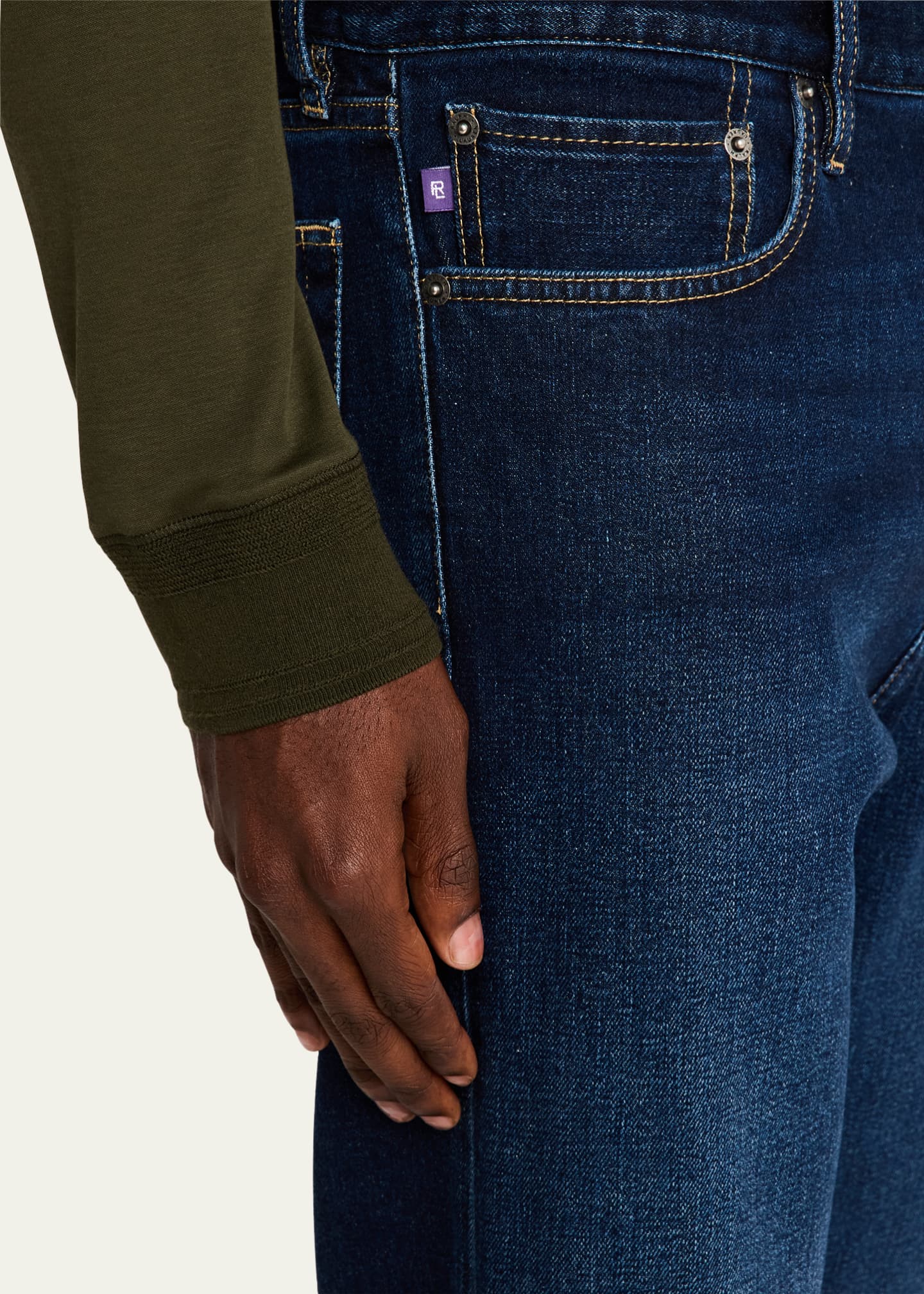 Ralph Lauren Men's Straight-Leg Selvedge Jeans Image 5 of 5