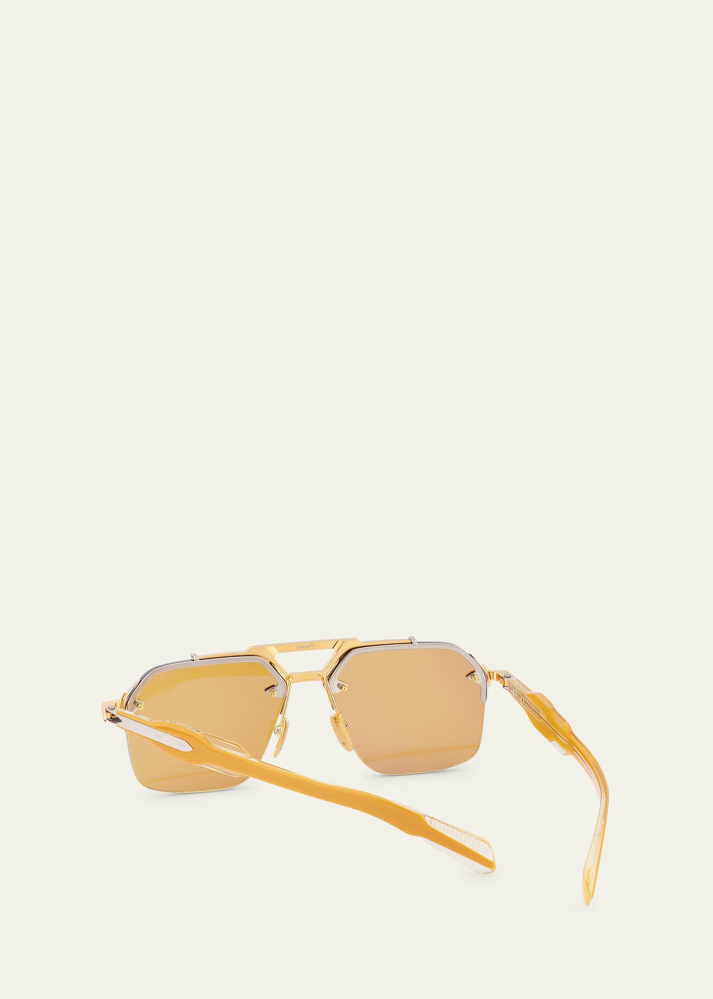 Jacques Marie Mage Silverton Acetate & Titanium Aviator Sunglasses Image 2 of 5