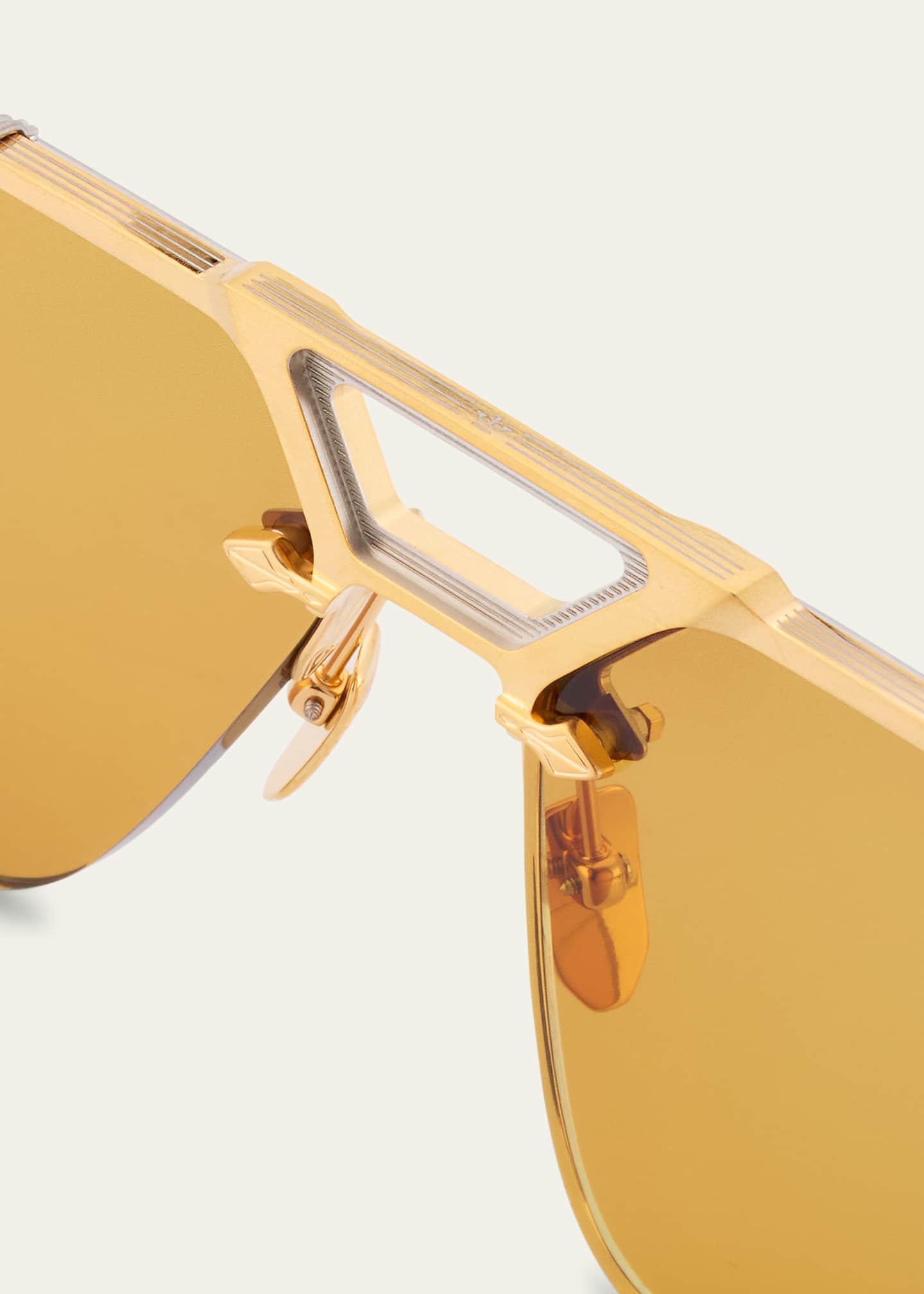 Jacques Marie Mage Silverton Acetate & Titanium Aviator Sunglasses Image 4 of 5